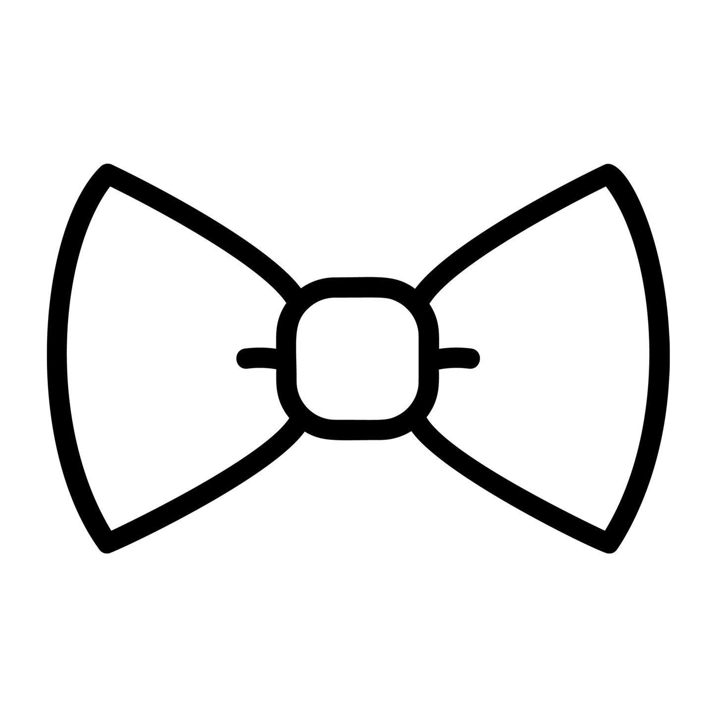 Bow Outline SVG design for Cricut, Silhouette, laser cutting, vinyl, sublimation, and craft projects.