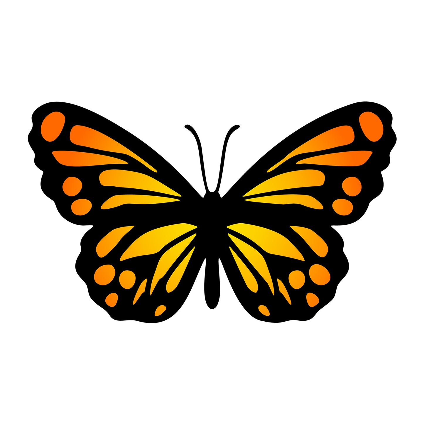 Butterfly SVG design for Cricut, Silhouette, laser cutting, vinyl, sublimation, and craft projects.