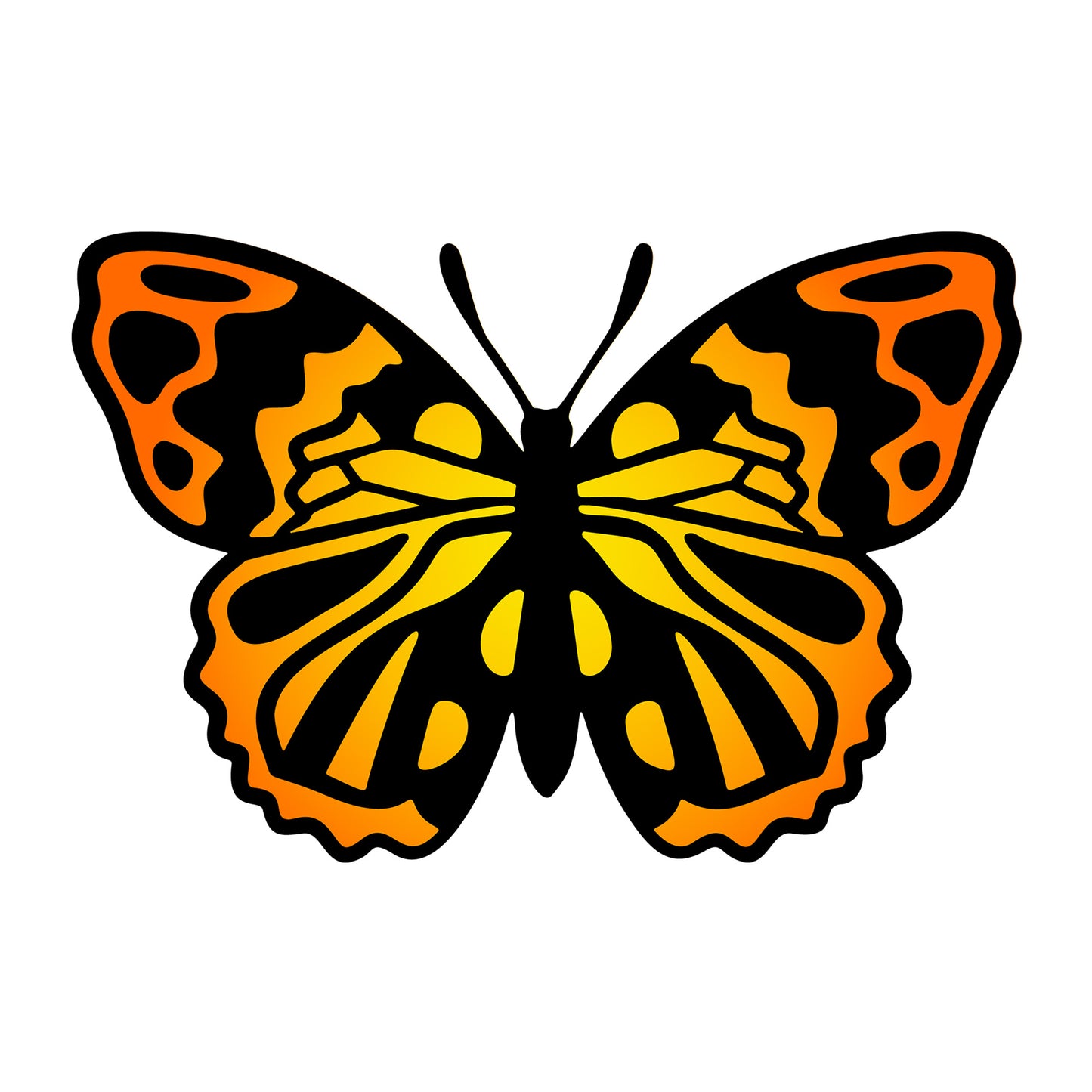Butterfly SVG design for Cricut, Silhouette, laser cutting, vinyl, sublimation, and craft projects.