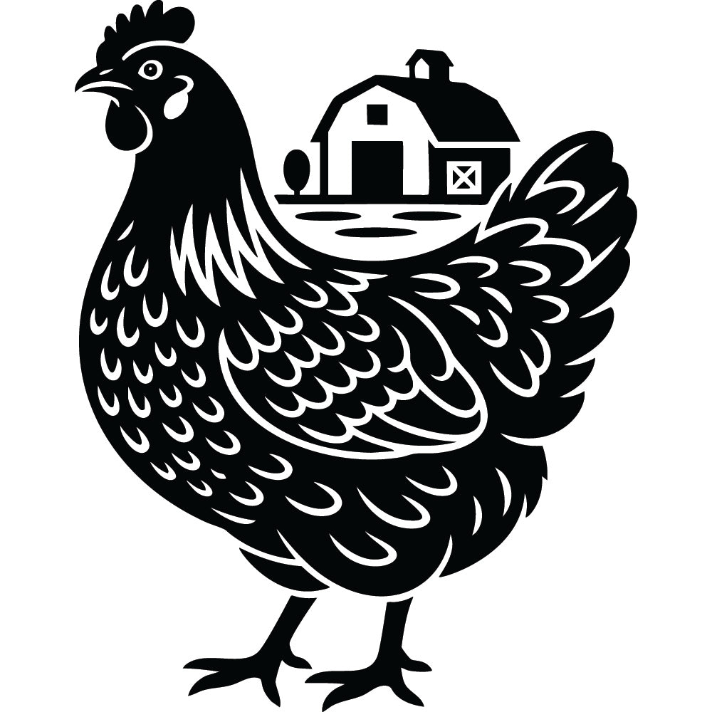 Chicken SVG File SVG DXF EPS PNG - Craft House SVG