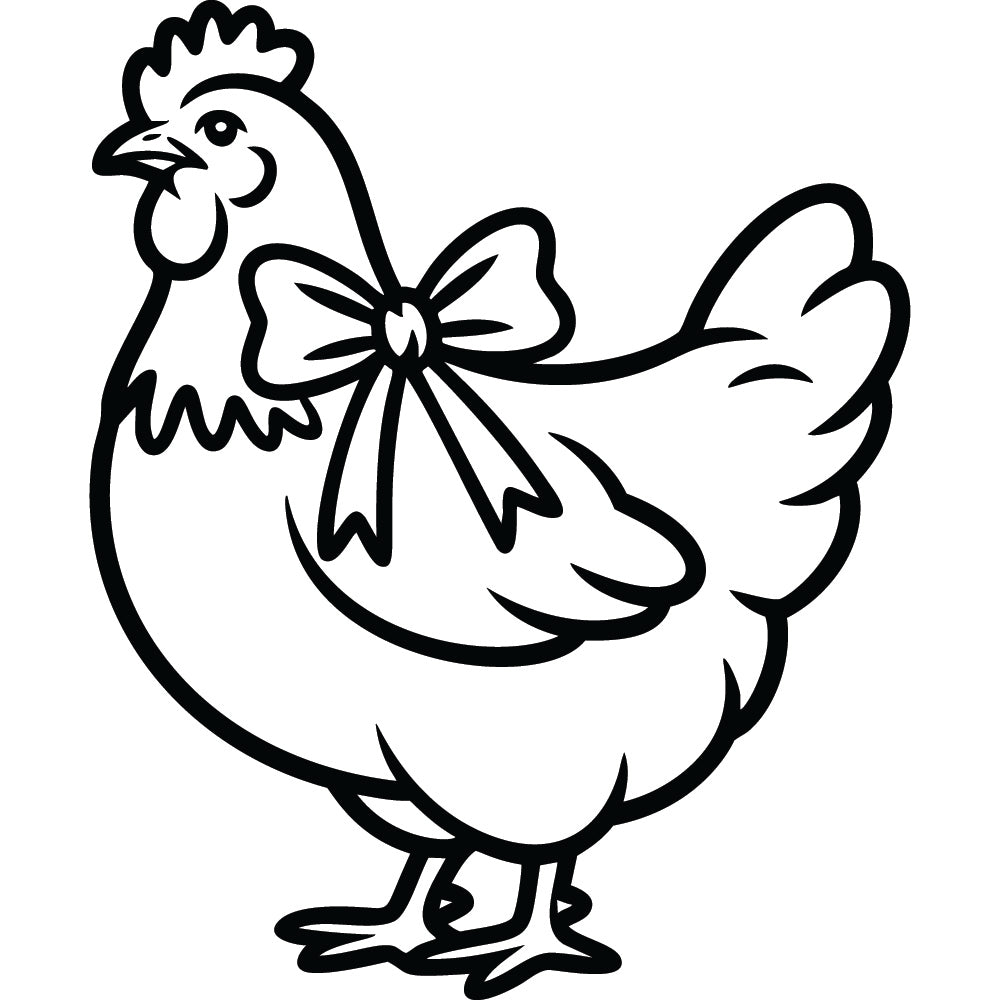 Chicken SVG File SVG DXF EPS PNG - Craft House SVG