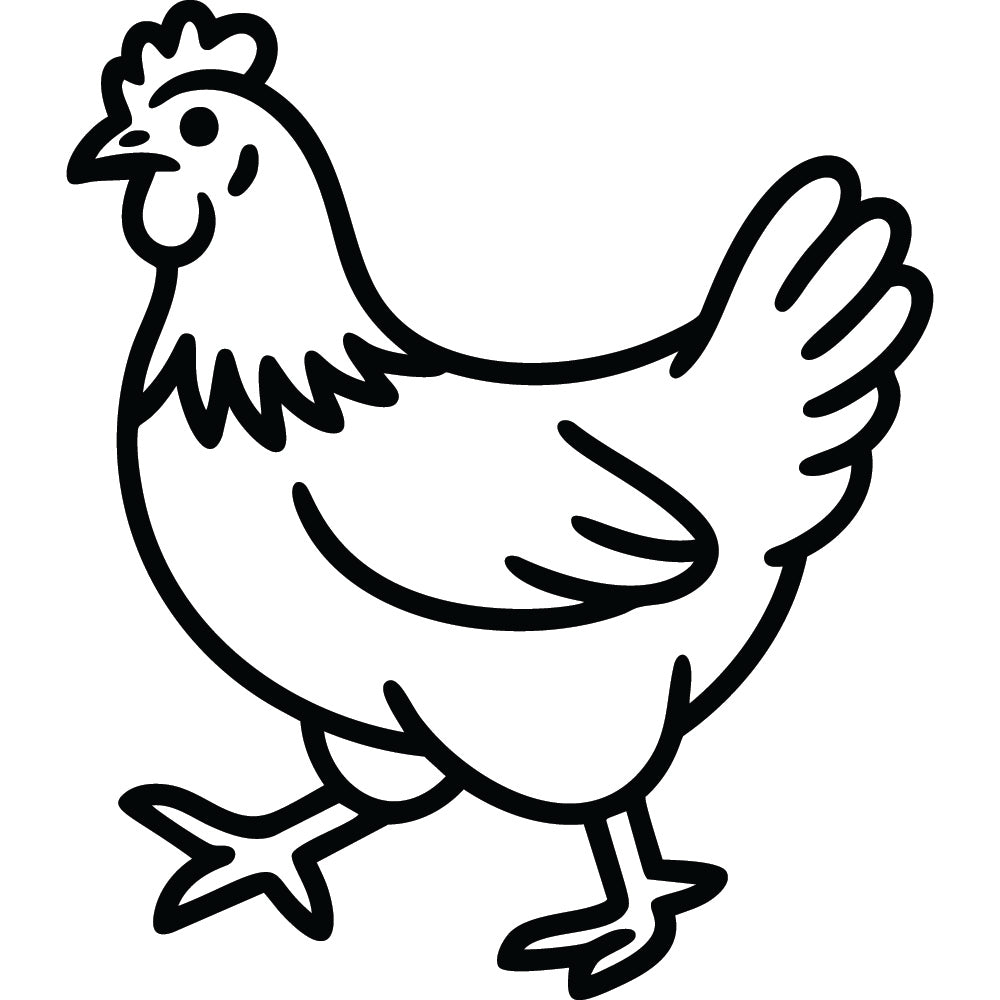 Chicken SVG File SVG DXF EPS PNG - Craft House SVG