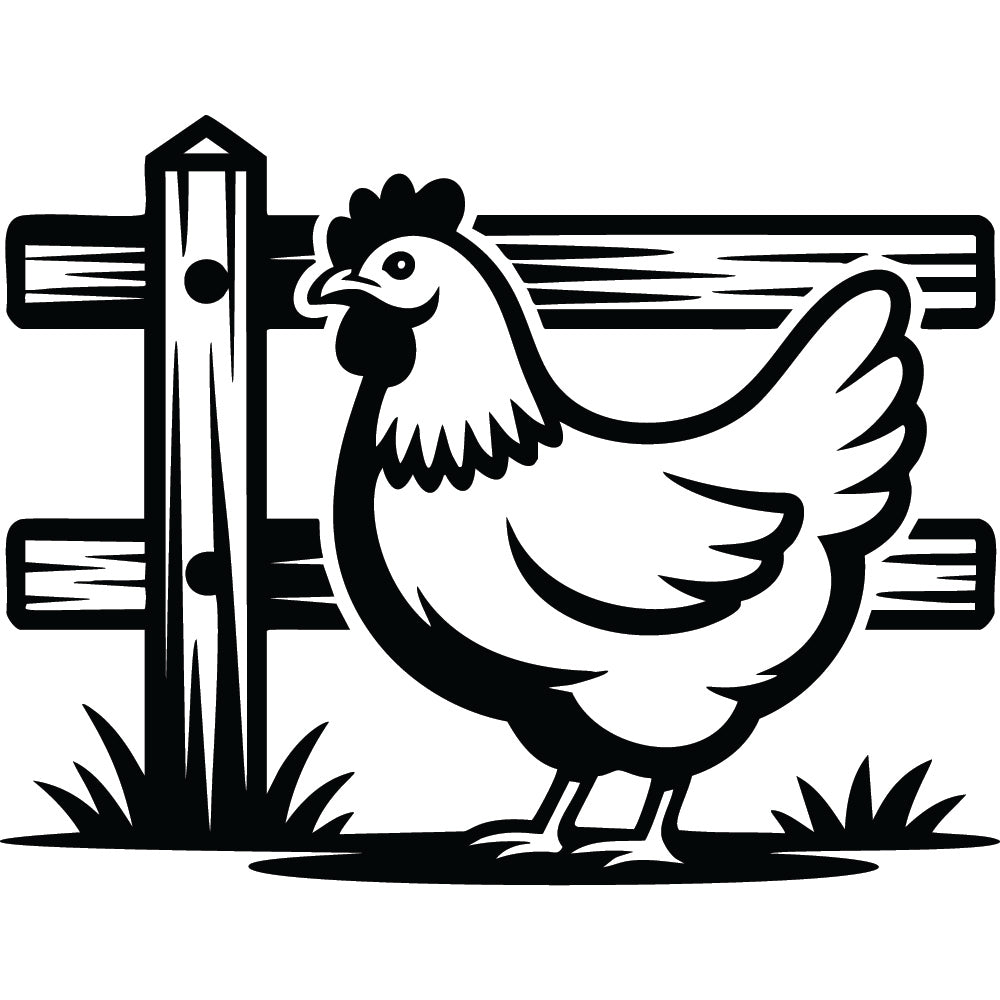 Chicken SVG File SVG DXF EPS PNG - Craft House SVG