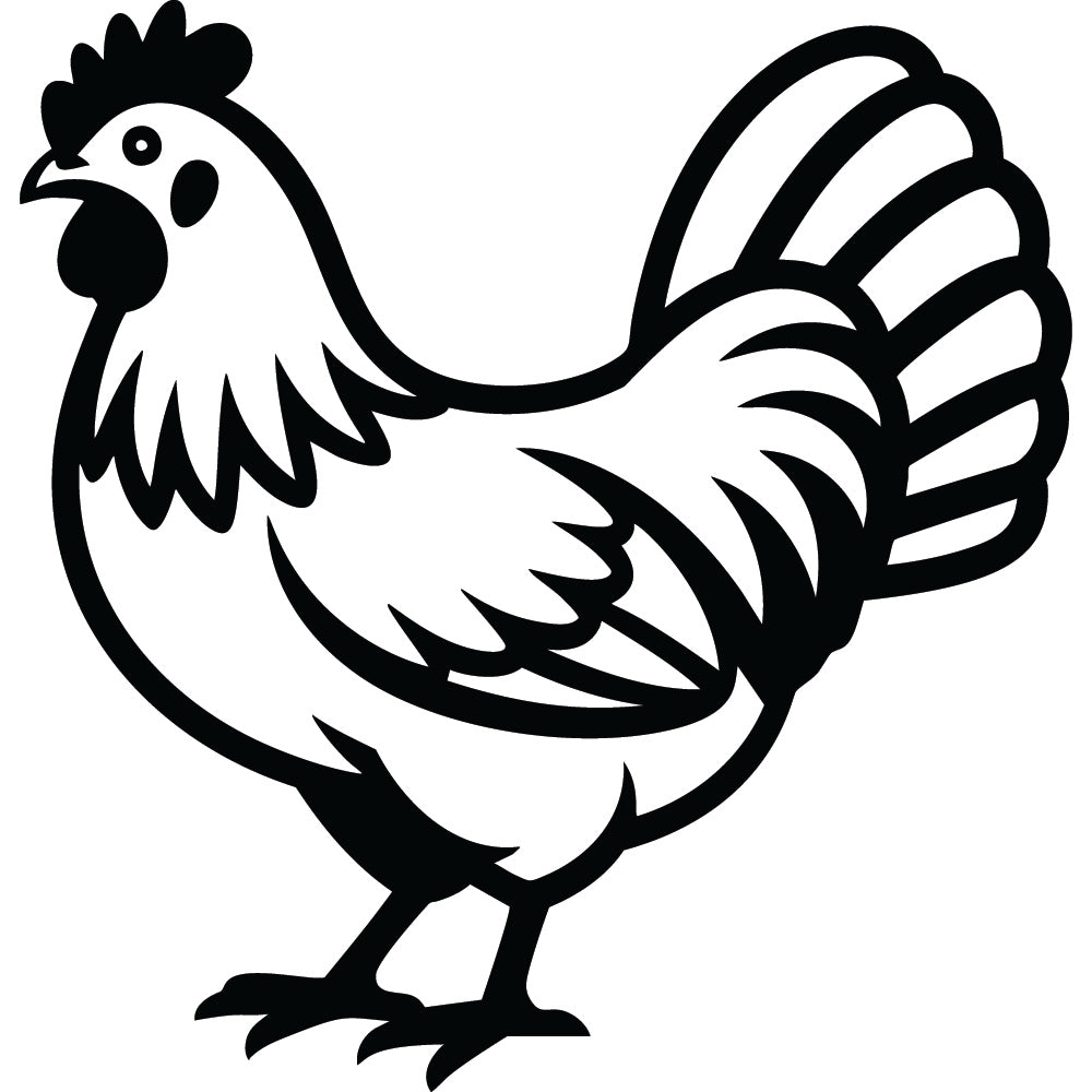 Chicken SVG File SVG DXF EPS PNG - Craft House SVG