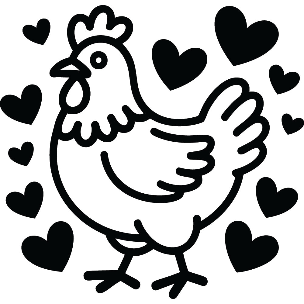 Chicken SVG File SVG DXF EPS PNG - Craft House SVG