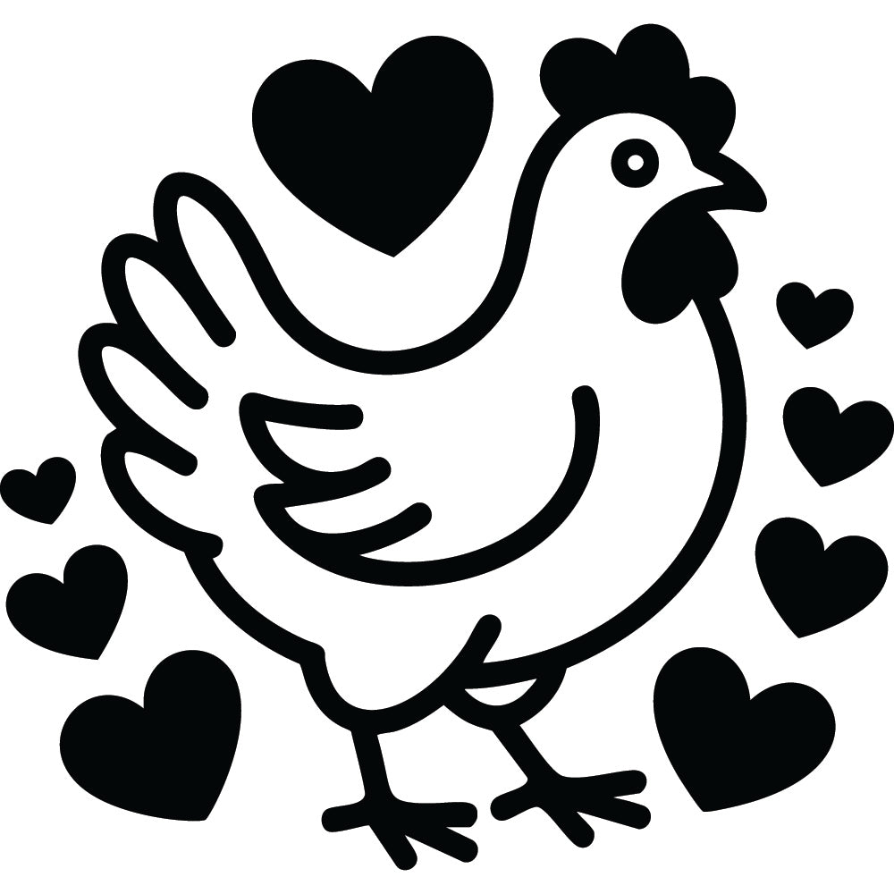 Chicken SVG File SVG DXF EPS PNG 42 - Craft House SVG