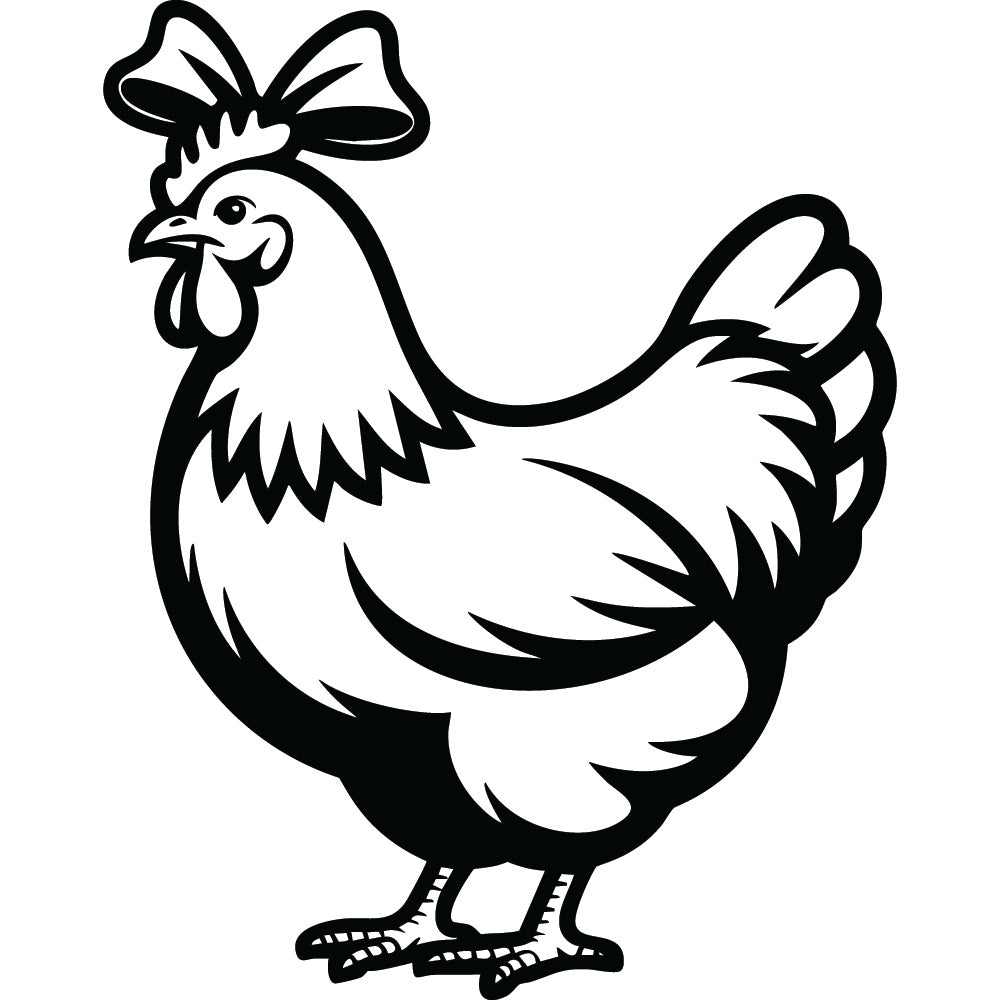 Chicken SVG File SVG DXF EPS PNG - Craft House SVG