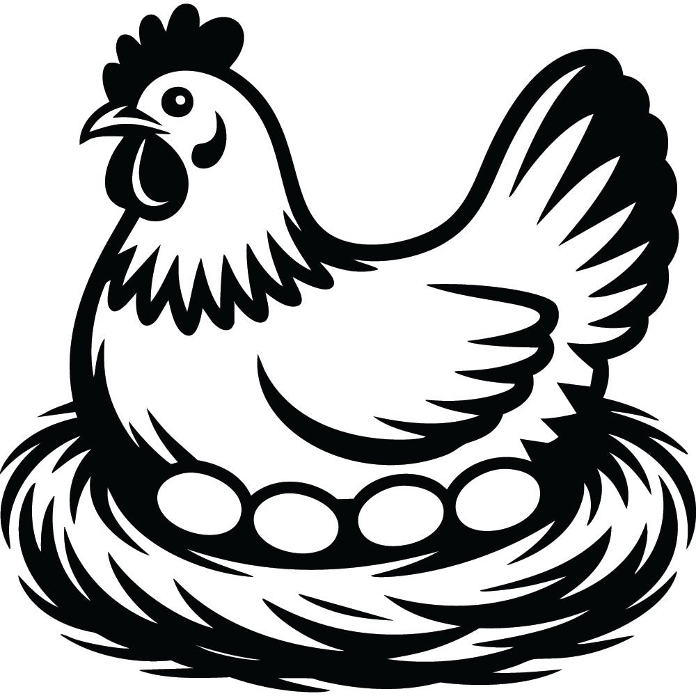 Chicken SVG File SVG DXF EPS PNG - Craft House SVG