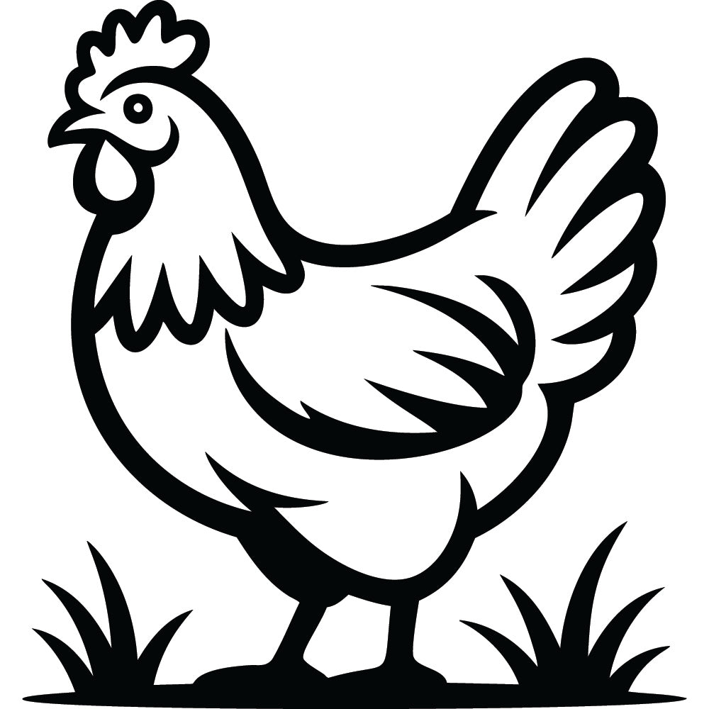 Chicken SVG File SVG DXF EPS PNG - Craft House SVG