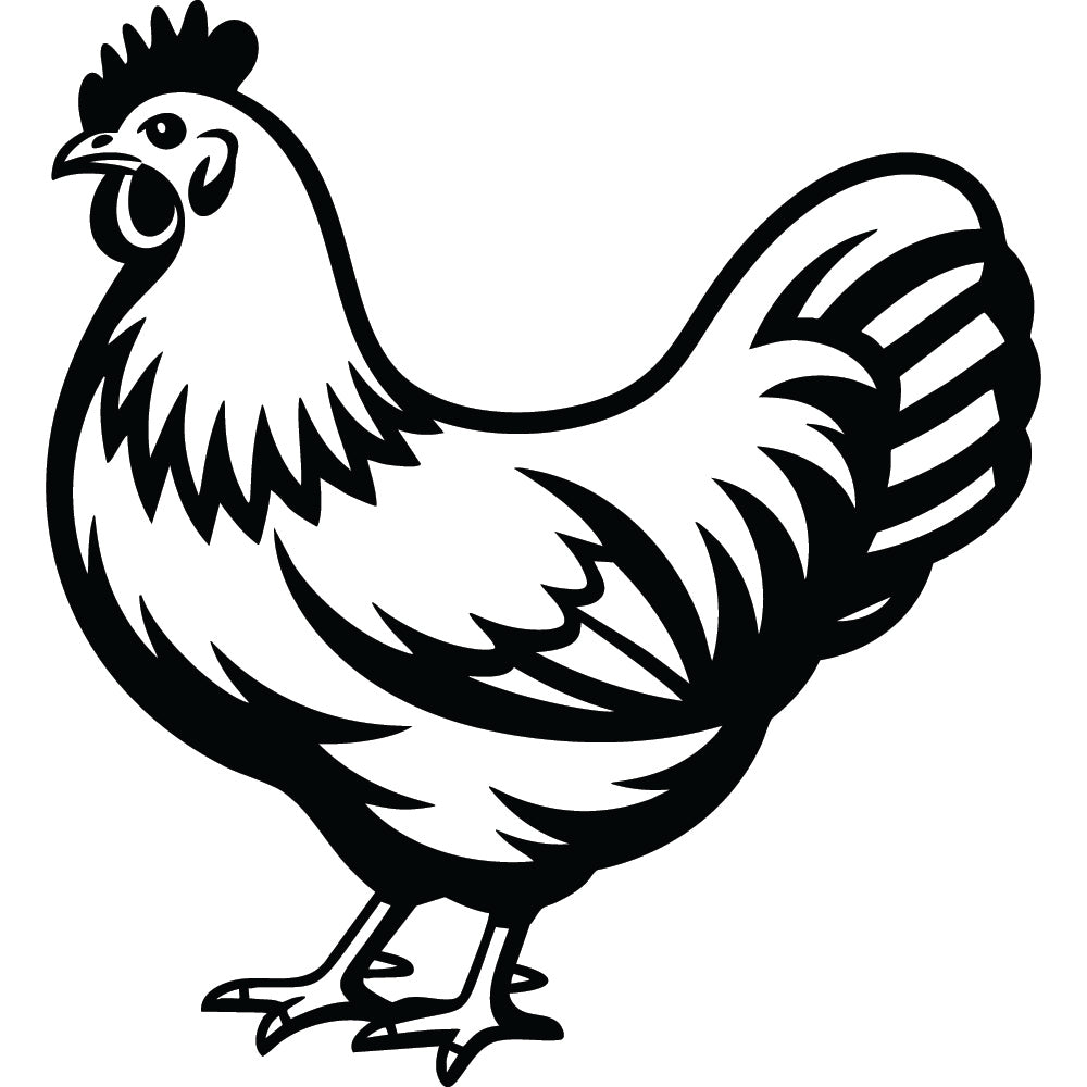 Chicken SVG File SVG DXF EPS PNG 55 - Craft House SVG