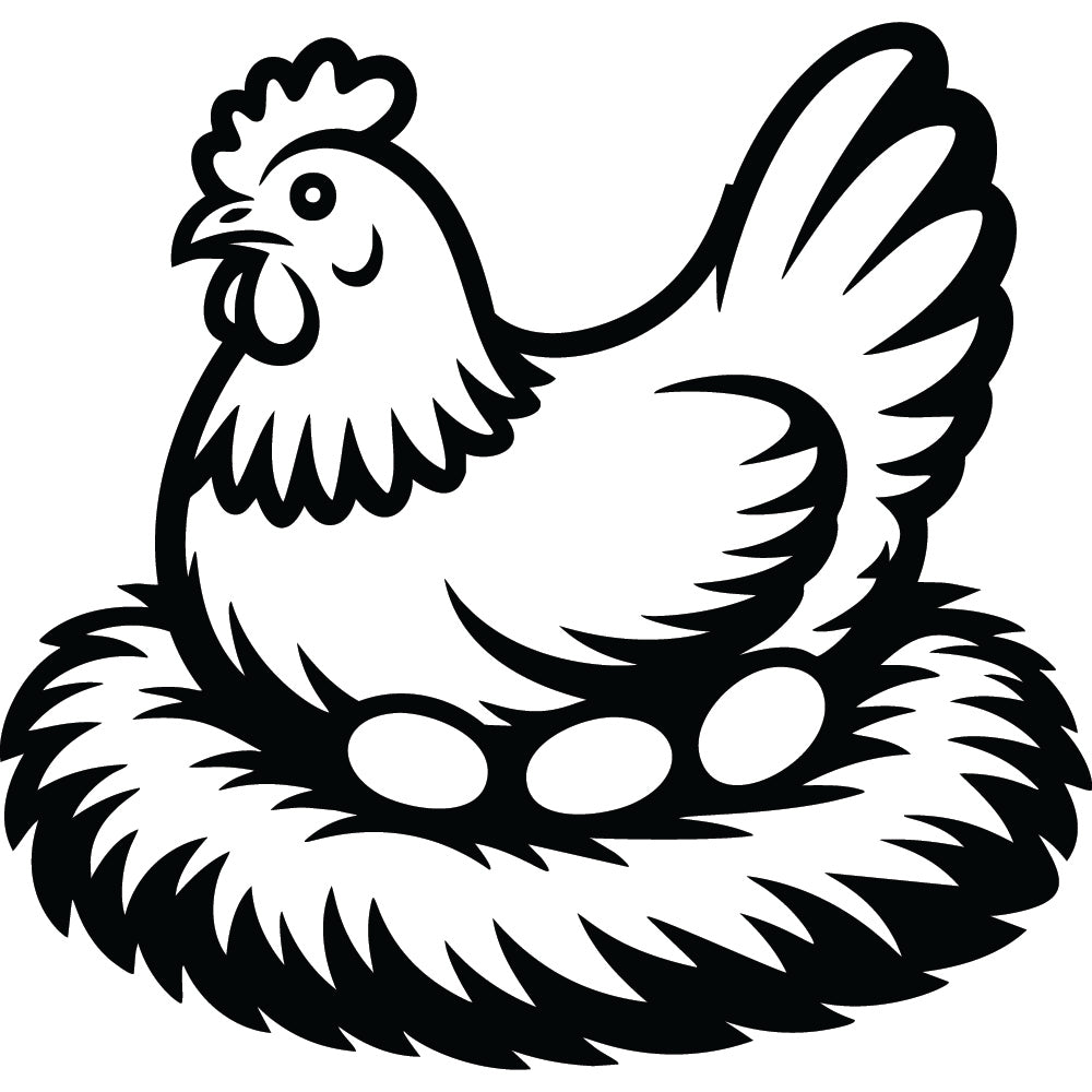 Chicken SVG File SVG DXF EPS PNG - Craft House SVG
