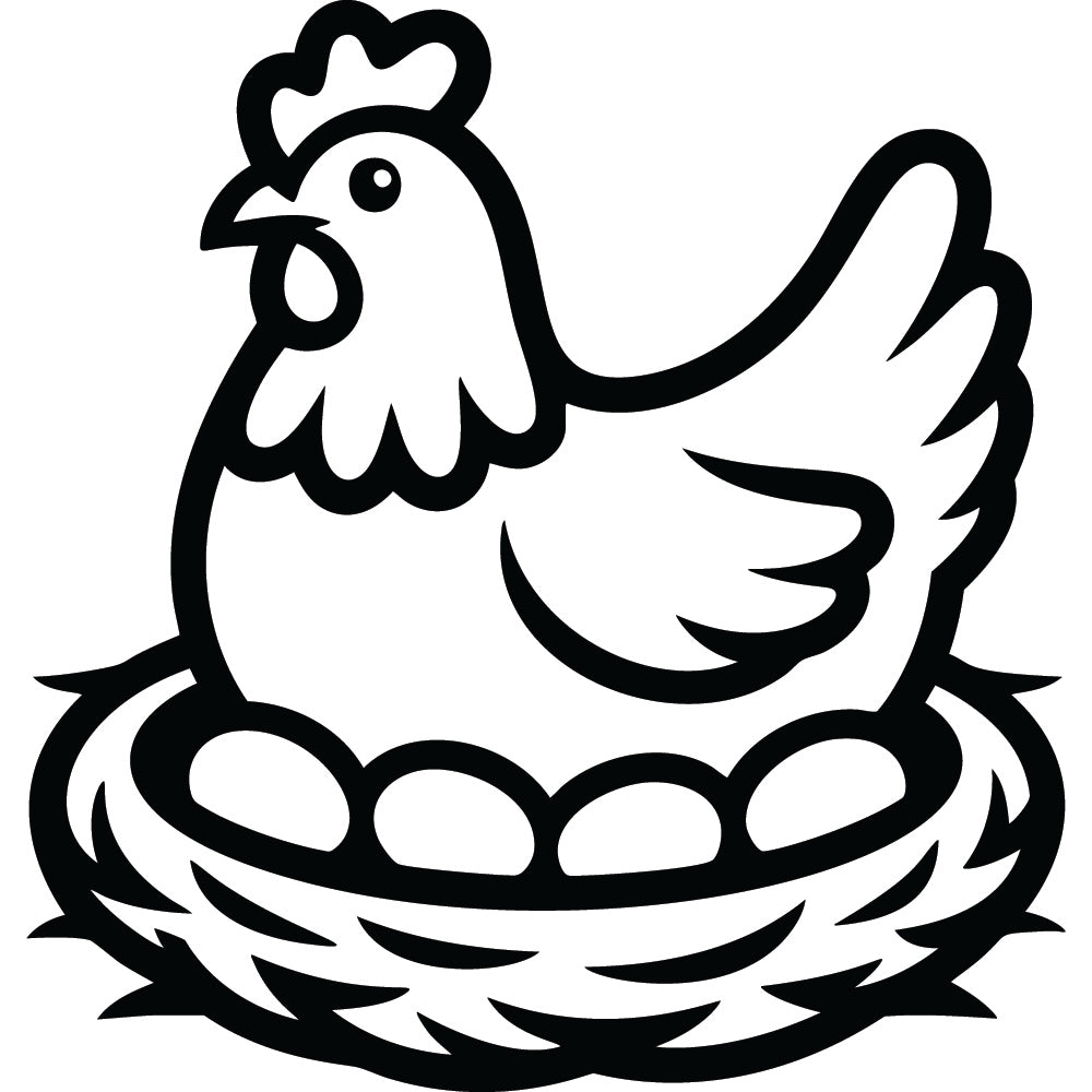 Chicken SVG File SVG DXF EPS PNG - Craft House SVG