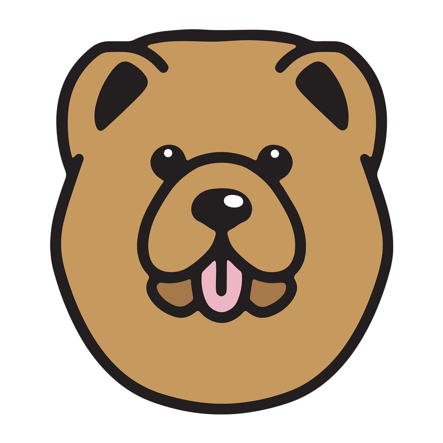 Chow Chow SVG dog design for Cricut, Silhouette, laser cutting, vinyl, sublimation, and pet craft projects.