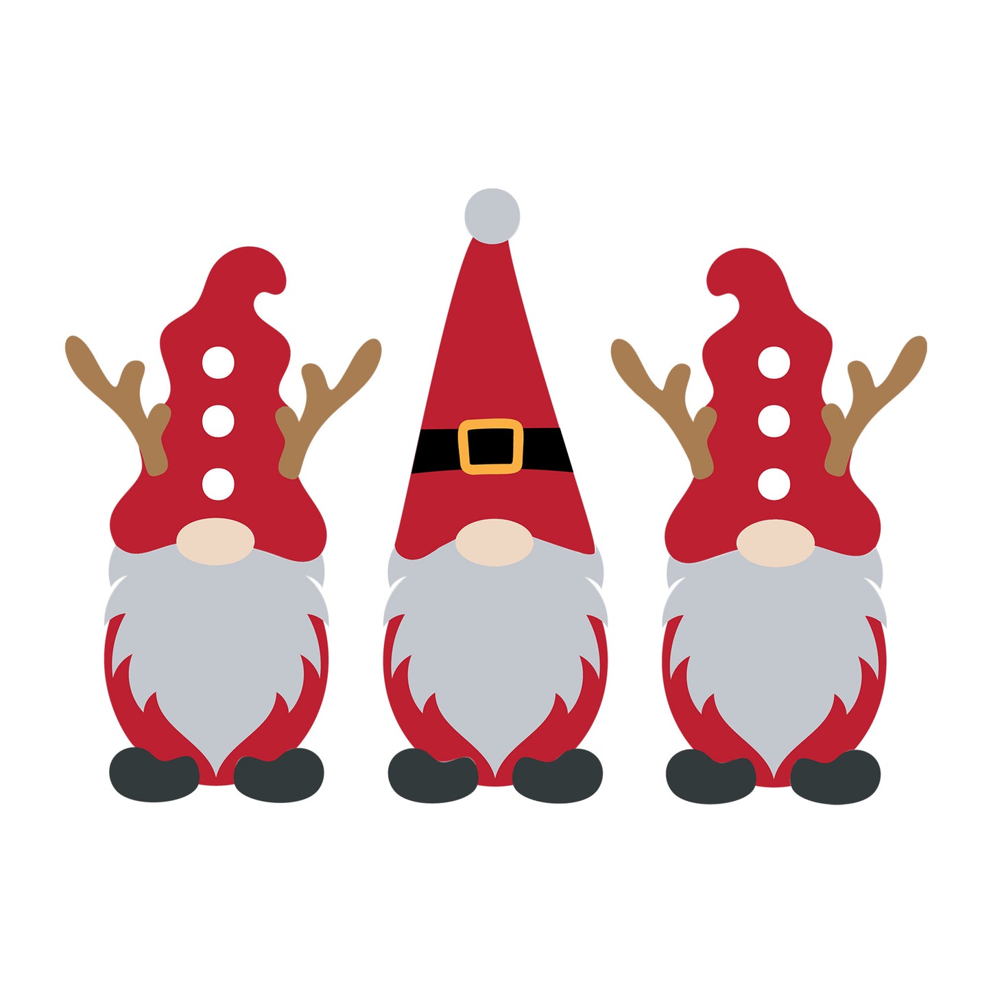 Christmas Gnome SVG design for Cricut, Silhouette, laser cutting, vinyl, sublimation, and holiday craft projects.
