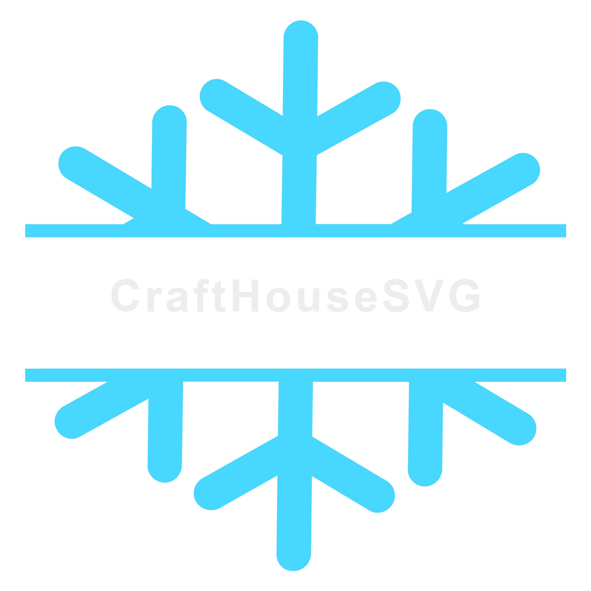 Snowflake Monogram SVG