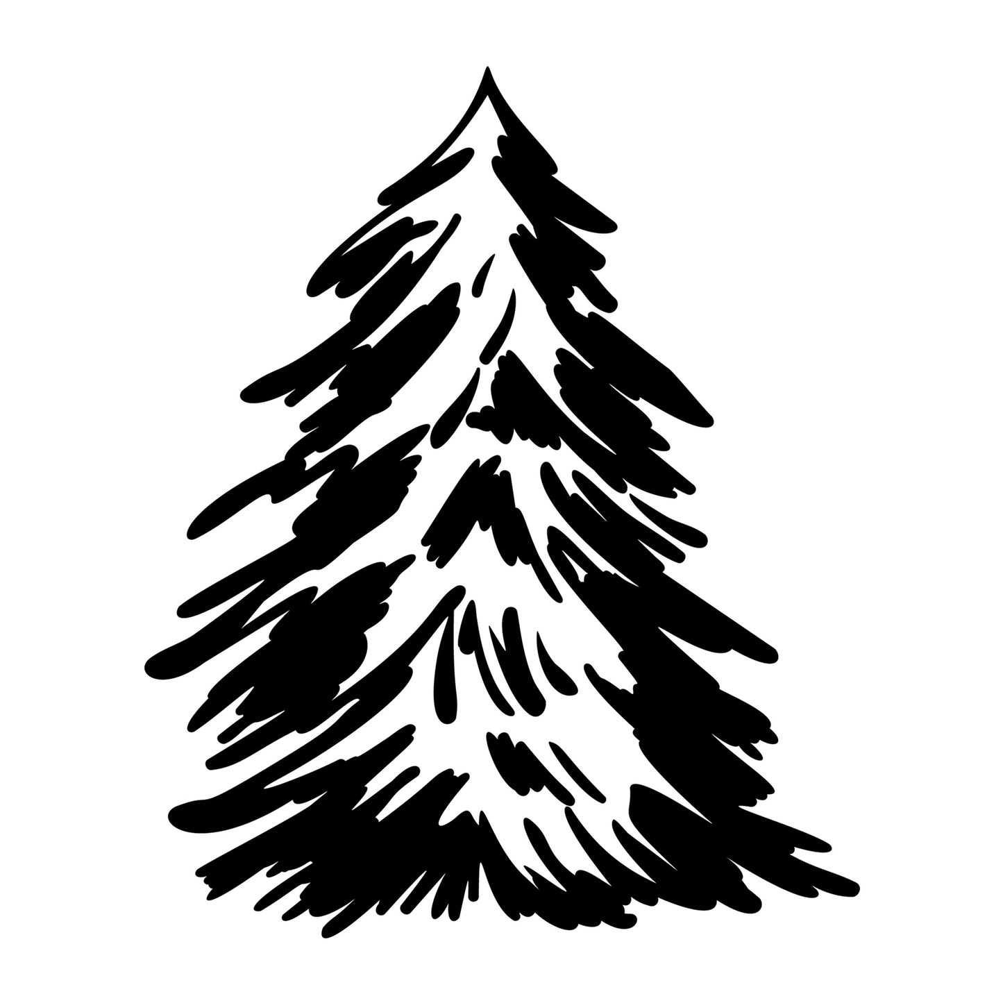Christmas Tree SVG design for Cricut, Silhouette, laser cutting, vinyl, sublimation, and holiday craft projects.