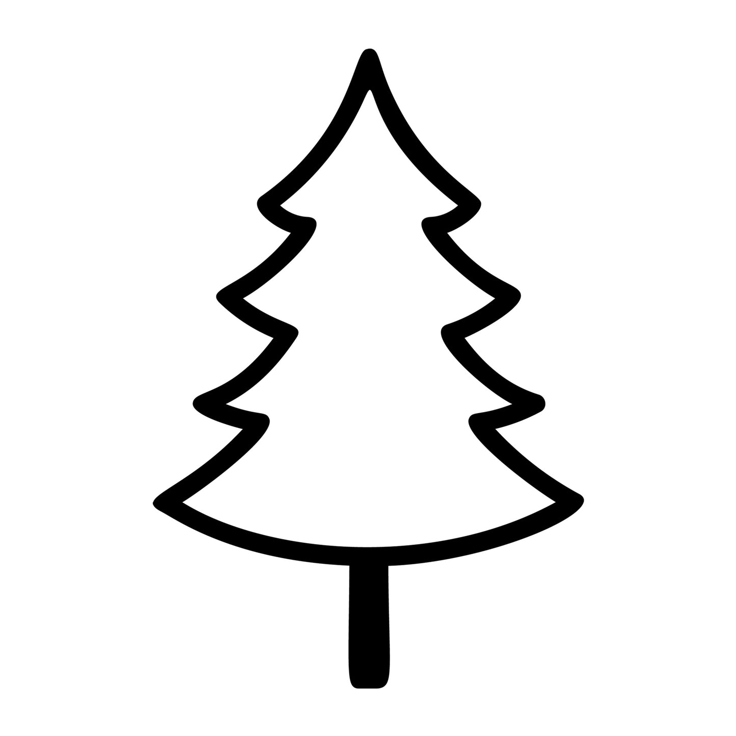 Christmas Tree SVG design for Cricut, Silhouette, laser cutting, vinyl, sublimation, and holiday craft projects.