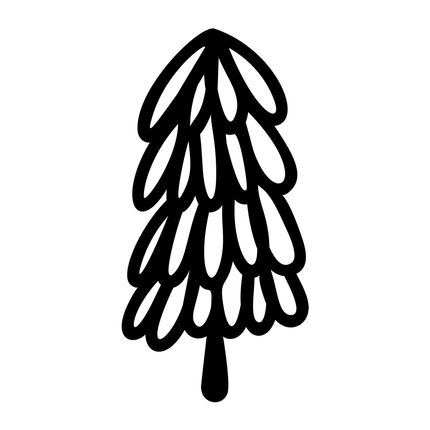 Christmas Tree SVG design for Cricut, Silhouette, laser cutting, vinyl, sublimation, and holiday craft projects.