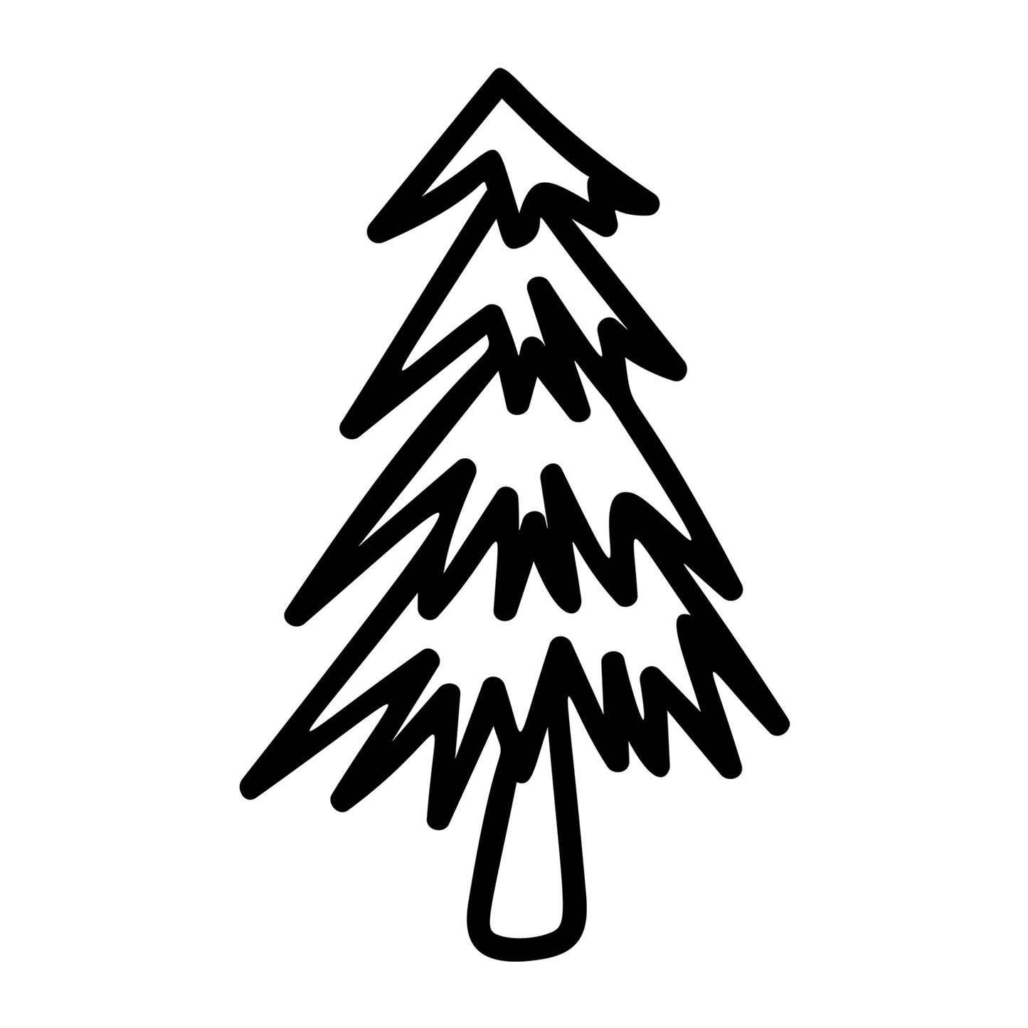 Christmas Tree SVG design for Cricut, Silhouette, laser cutting, vinyl, sublimation, and holiday craft projects.