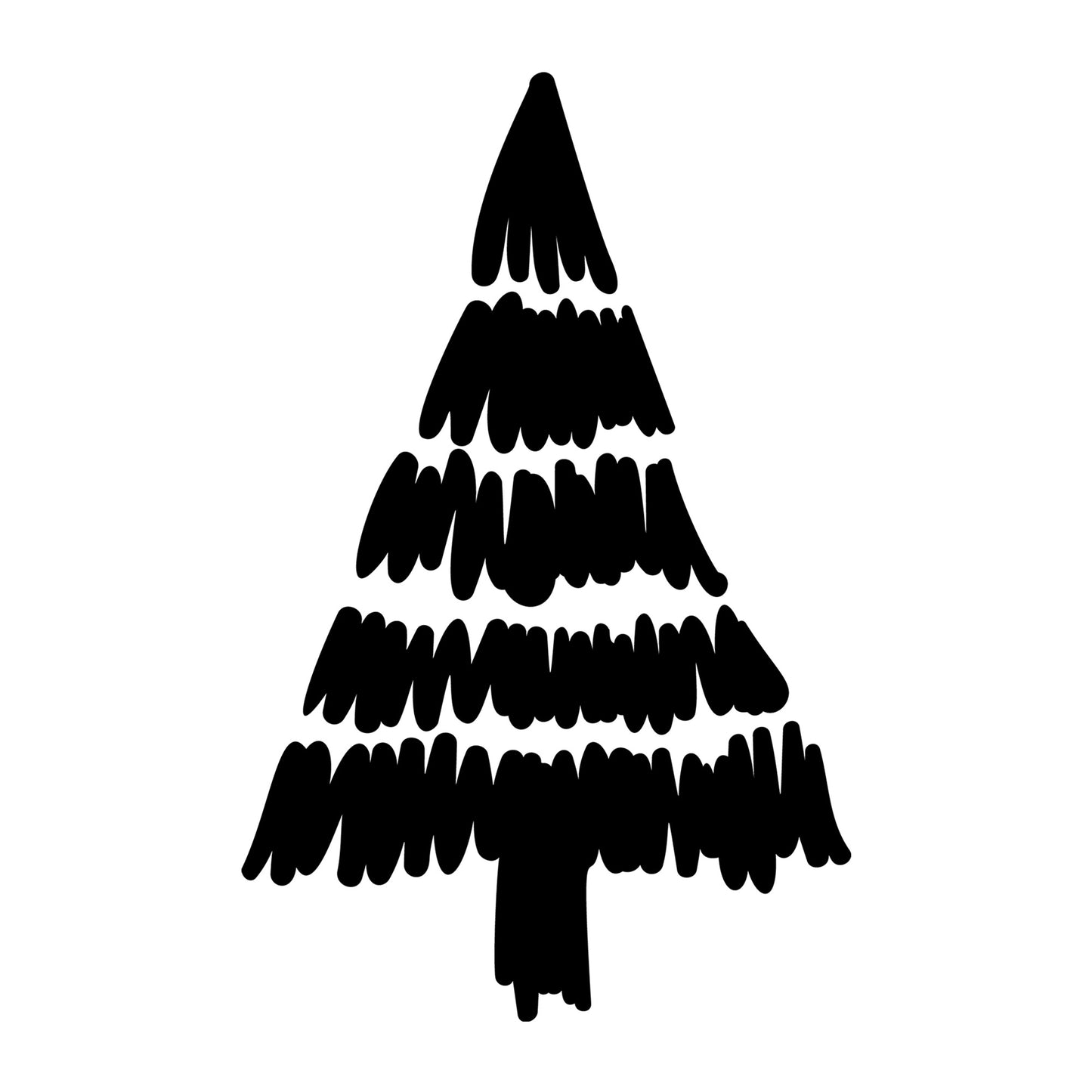 Christmas Tree SVG design for Cricut, Silhouette, laser cutting, vinyl, sublimation, and holiday craft projects.