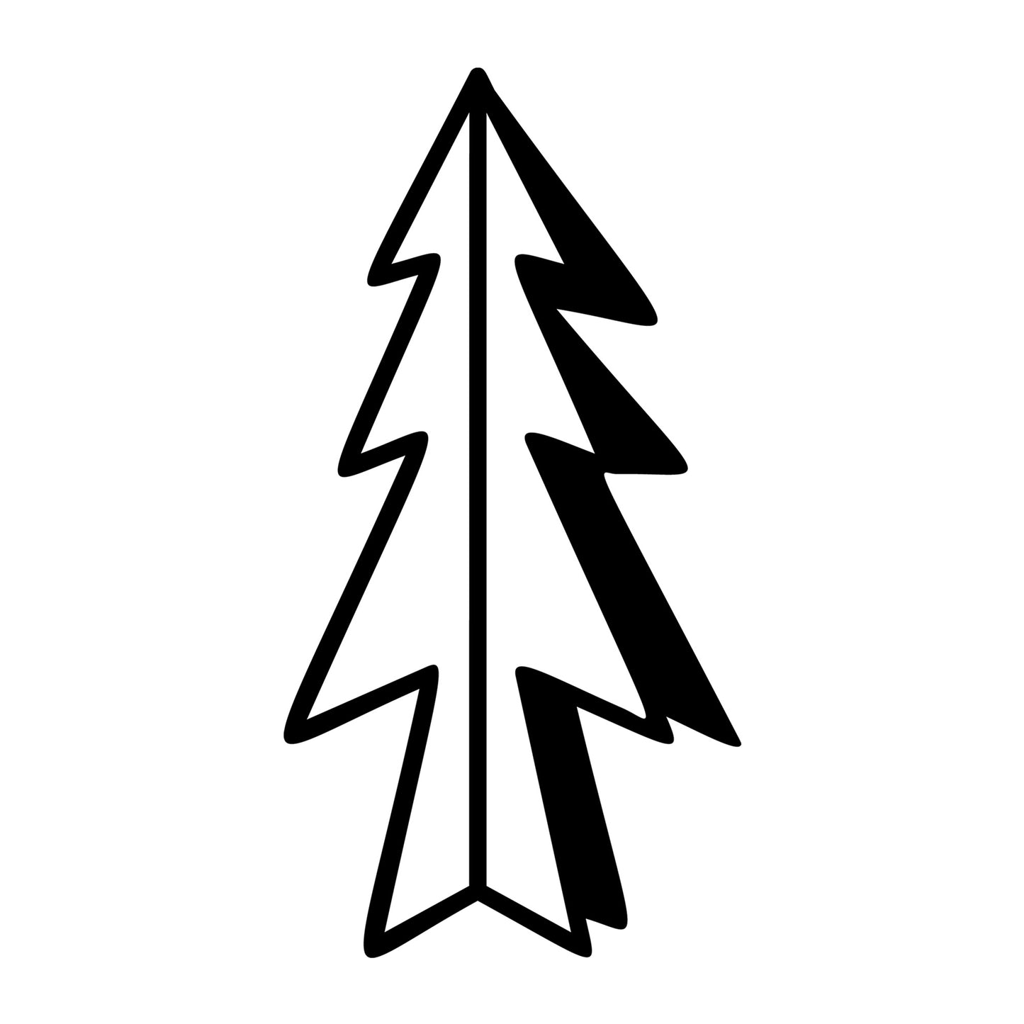 Christmas Tree SVG design for Cricut, Silhouette, laser cutting, vinyl, sublimation, and holiday craft projects.