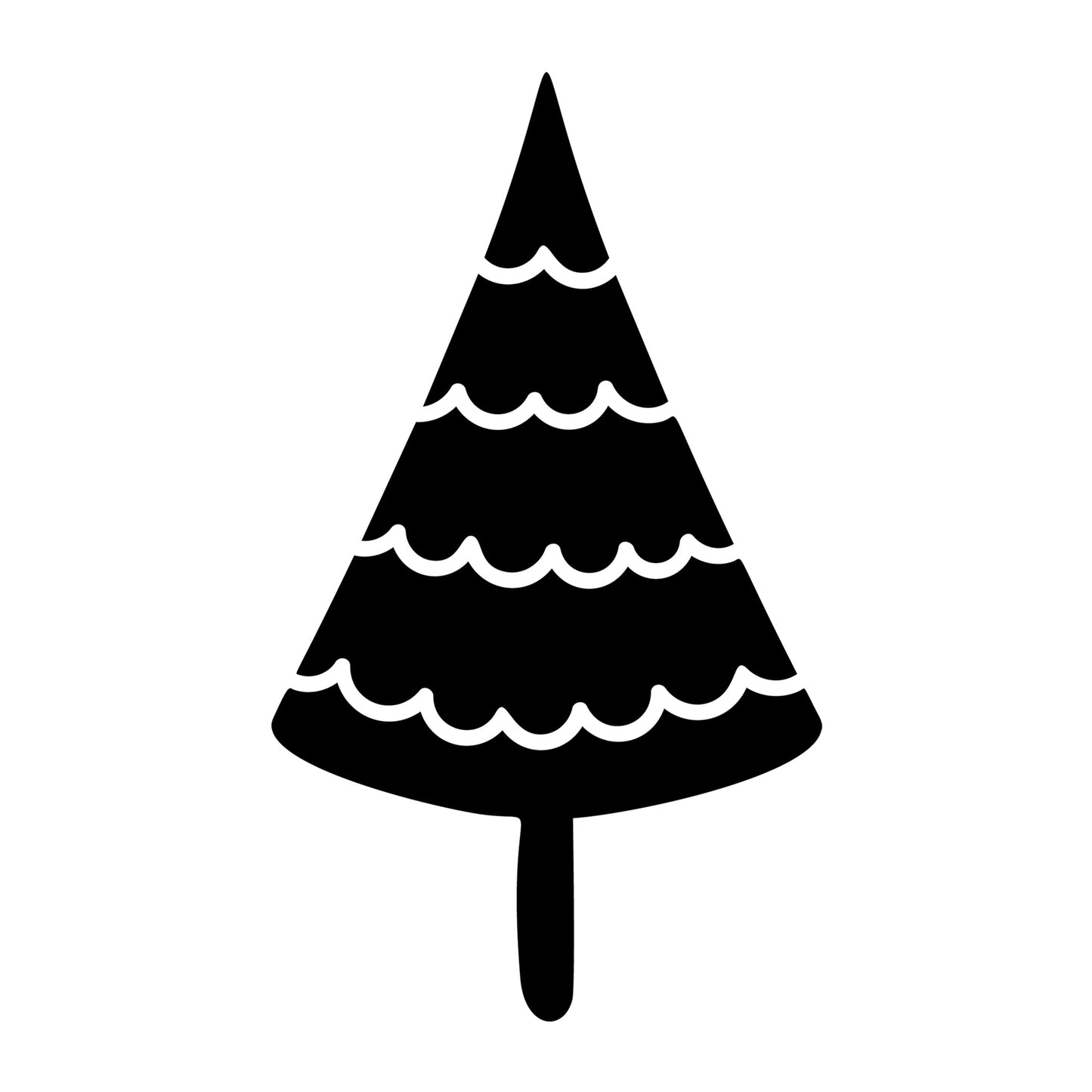 Christmas Tree SVG design for Cricut, Silhouette, laser cutting, vinyl, sublimation, and holiday craft projects.