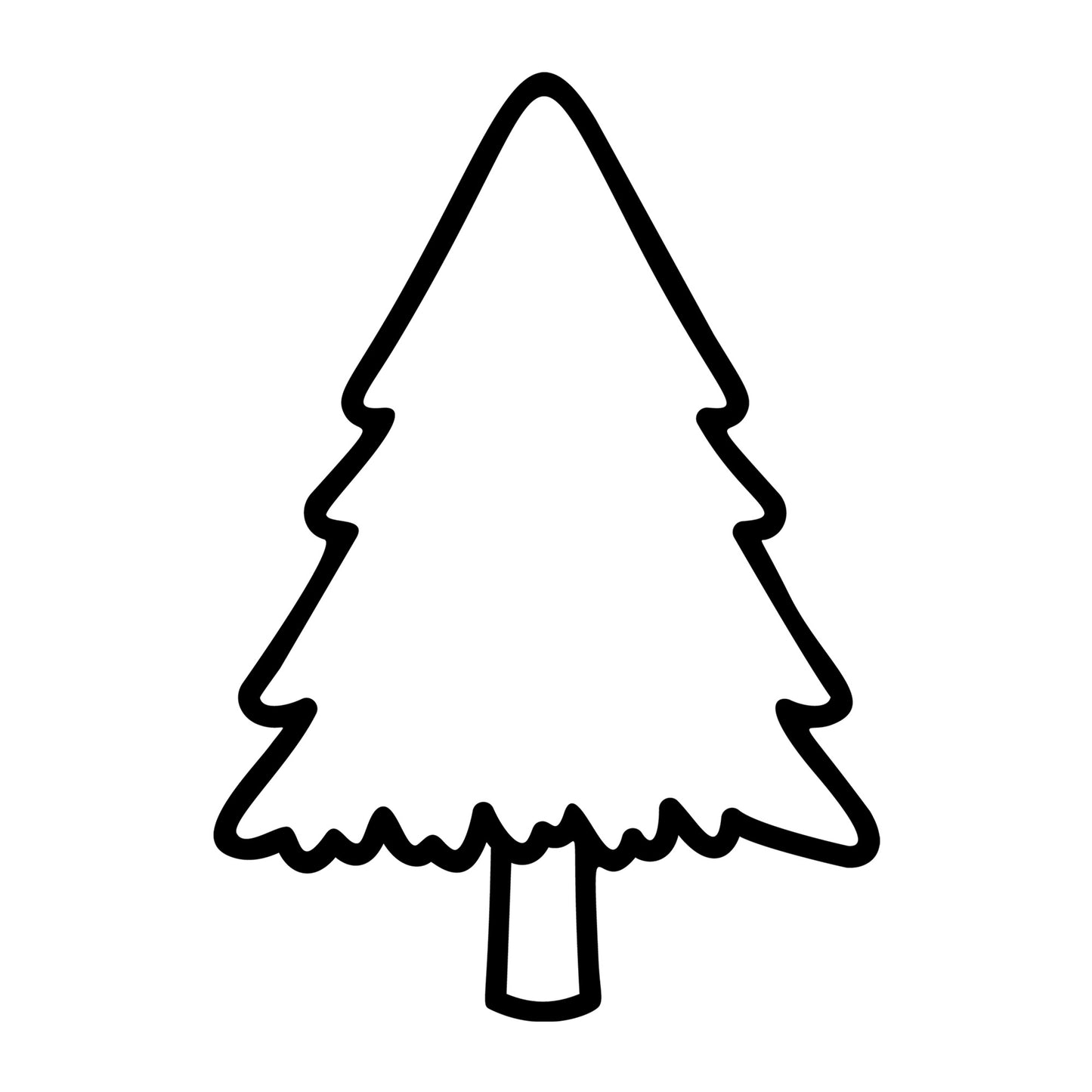 Christmas Tree SVG design for Cricut, Silhouette, laser cutting, vinyl, sublimation, and holiday craft projects.