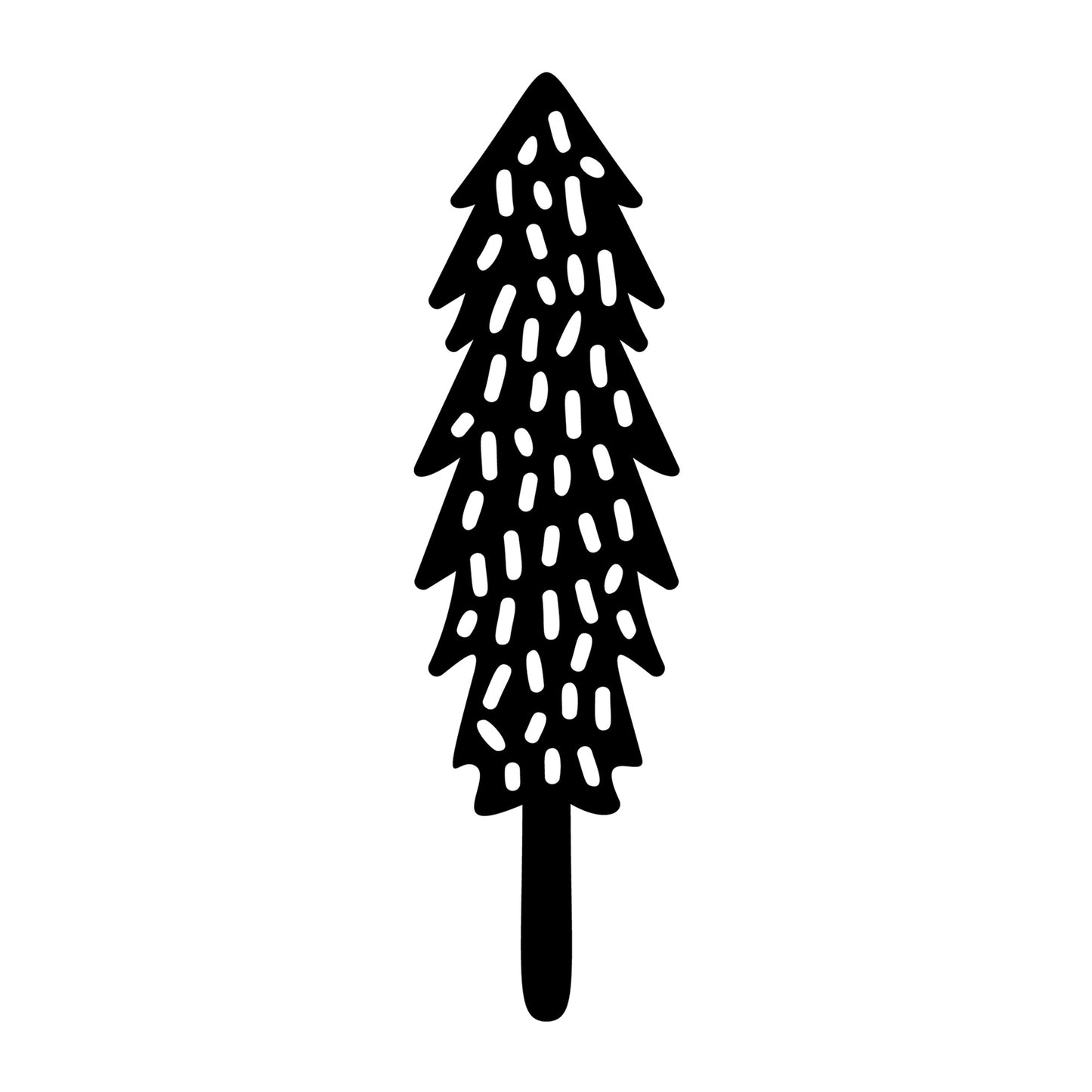 Christmas Tree SVG design for Cricut, Silhouette, laser cutting, vinyl, sublimation, and holiday craft projects.