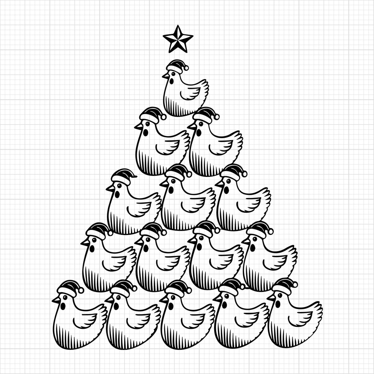 Christmas Chicken Tree