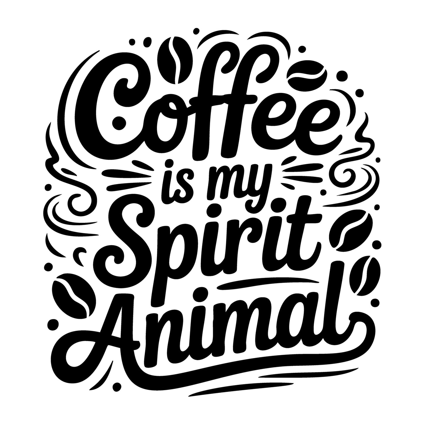 Coffee Is My Spirit Animal SVG