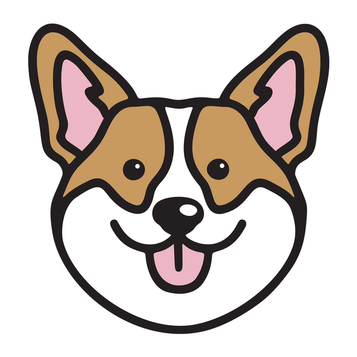 Corgi SVG dog design for Cricut, Silhouette, laser cutting, vinyl, sublimation, and pet craft projects.