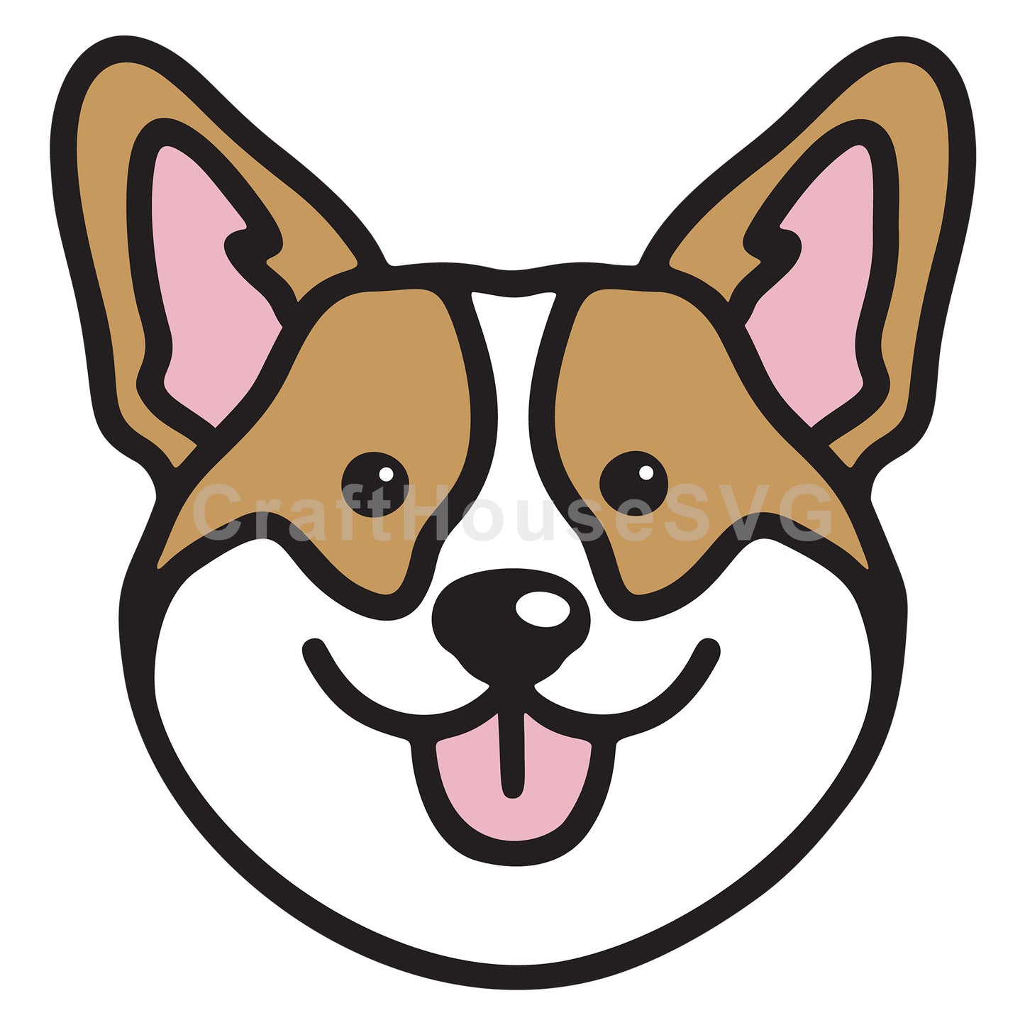 Corgi Layered SVG