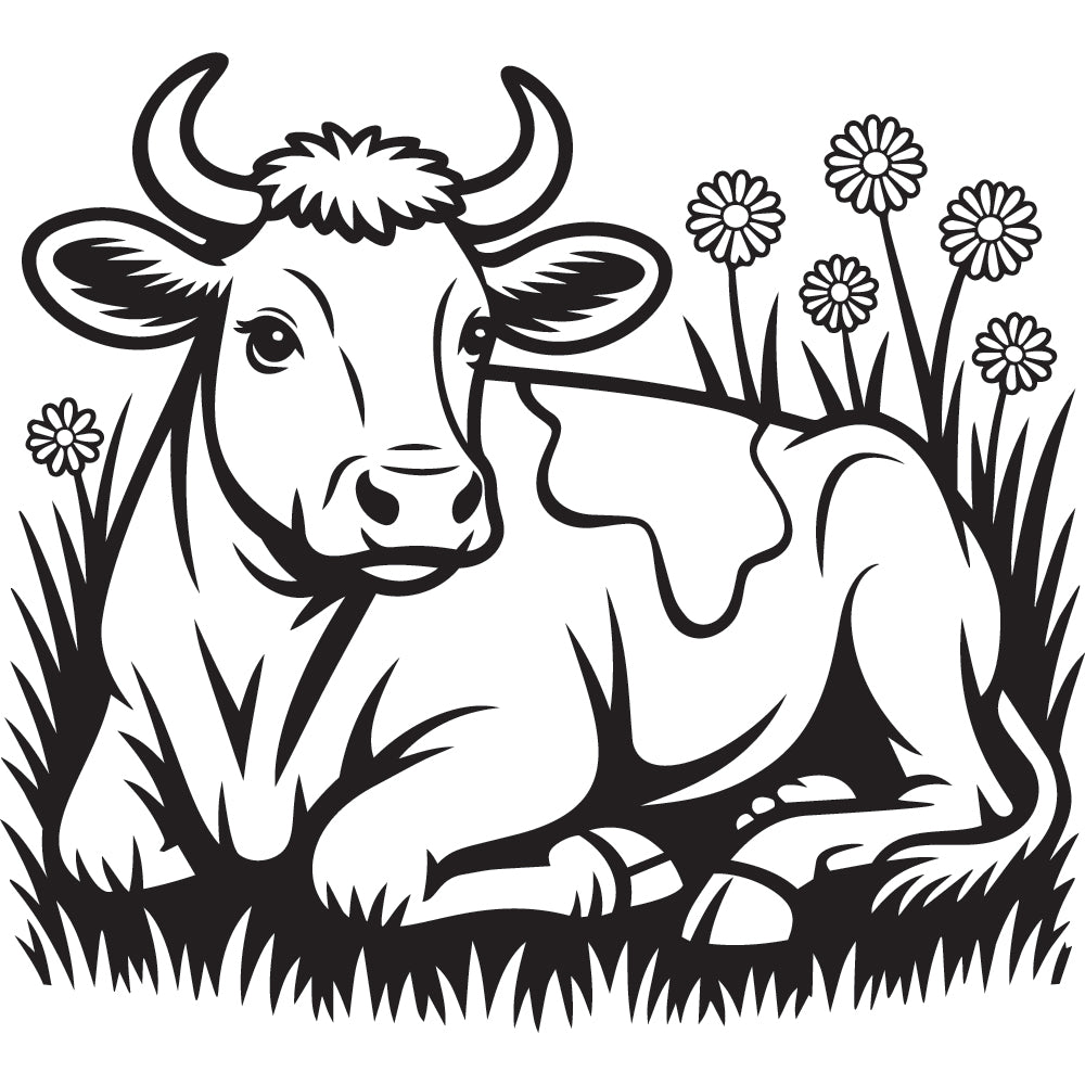 Cow SVG File SVG DXF EPS PNG - Craft House SVG