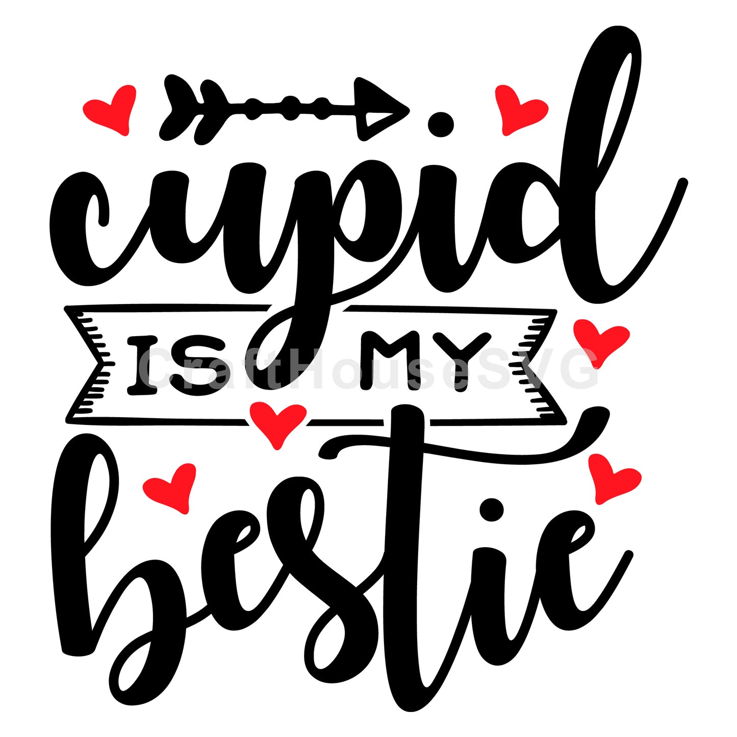 Cupid is my bestie 2 SVG | M43F6 - Craft House SVG