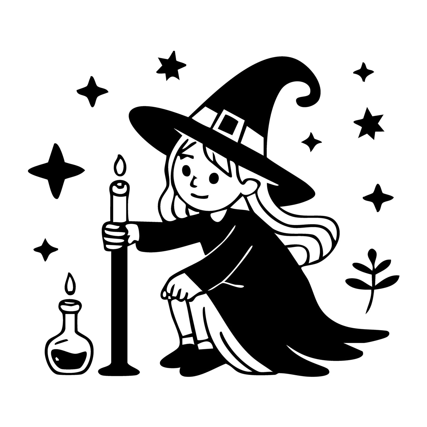 Cute Witch SVG