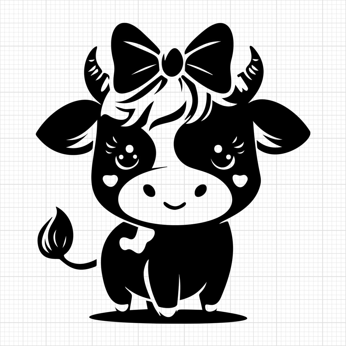 Cute Cow Silhouette 11