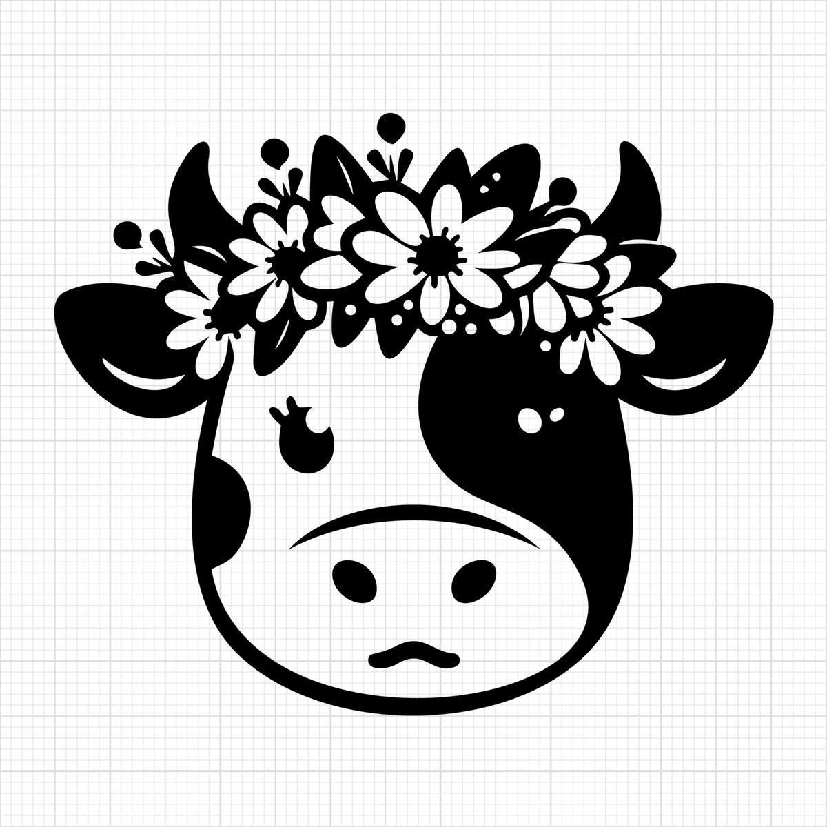 Cute Cow Silhouette 17