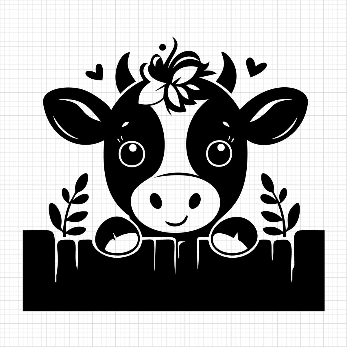 Cute Cow Silhouette 29