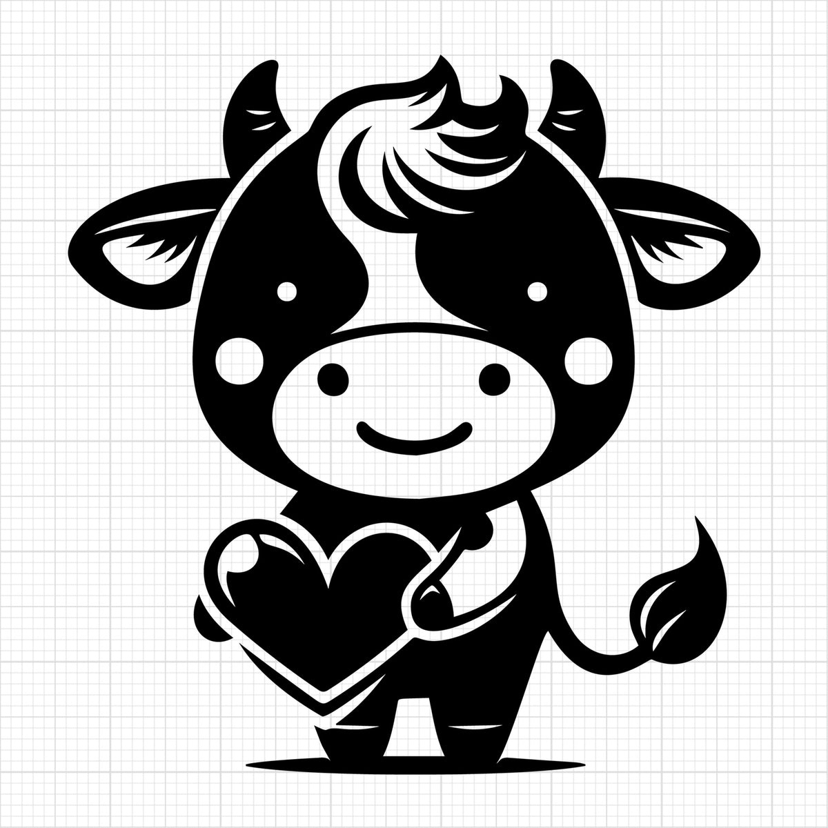 Cute Cow Silhouette 41
