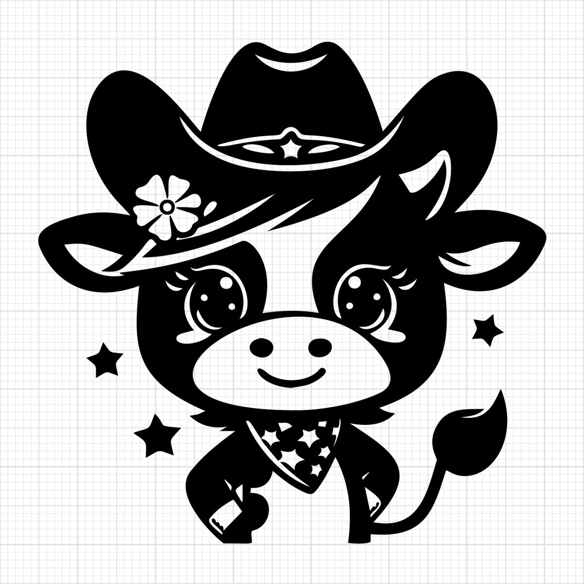 Cute Cow Silhouette 48