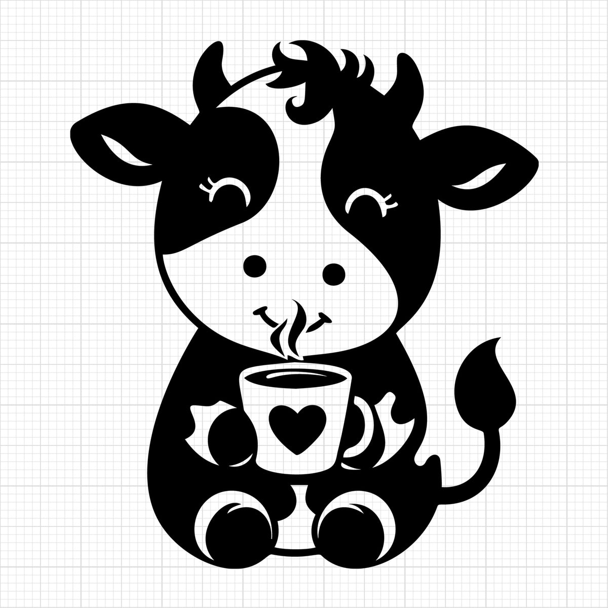 Cute Cow Silhouette 57