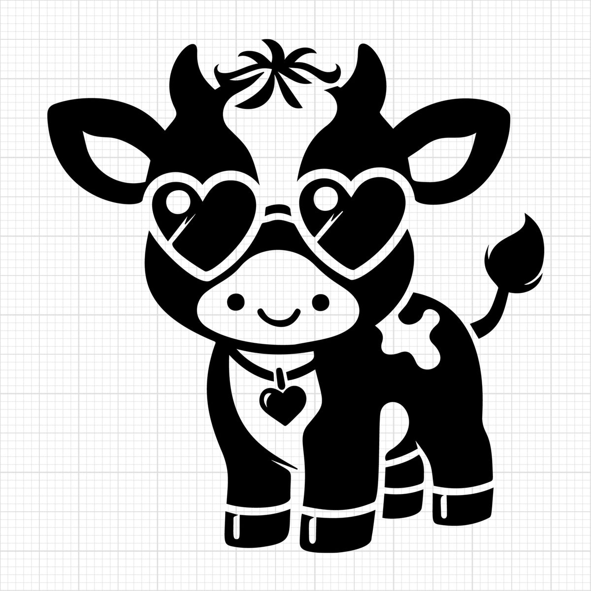 Cute Cow Silhouette 75