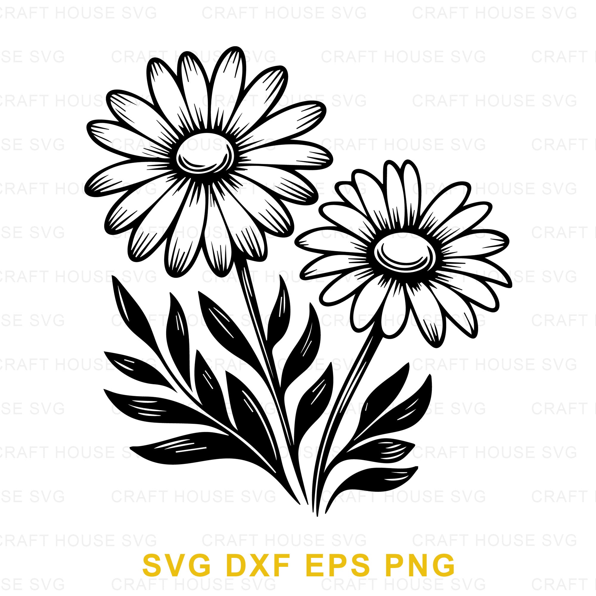 Daisy Flowers SVG Cut File