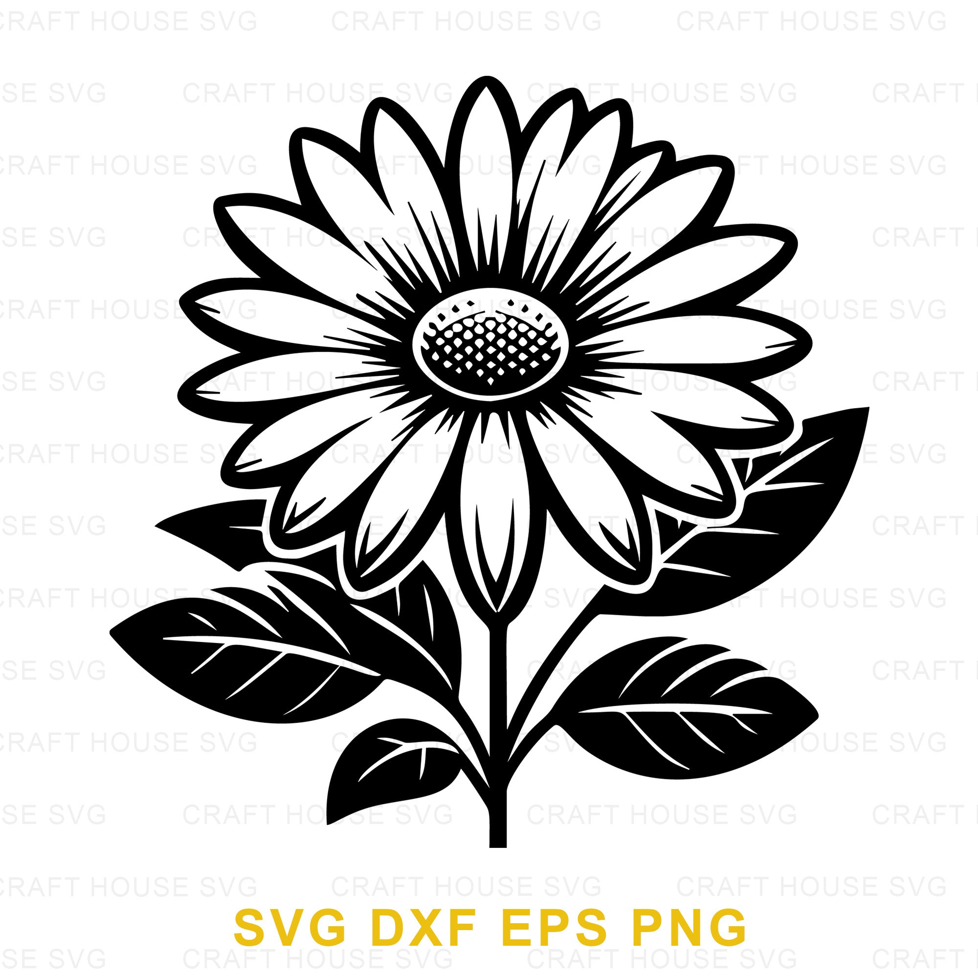 Intricate Daisy Flower SVG