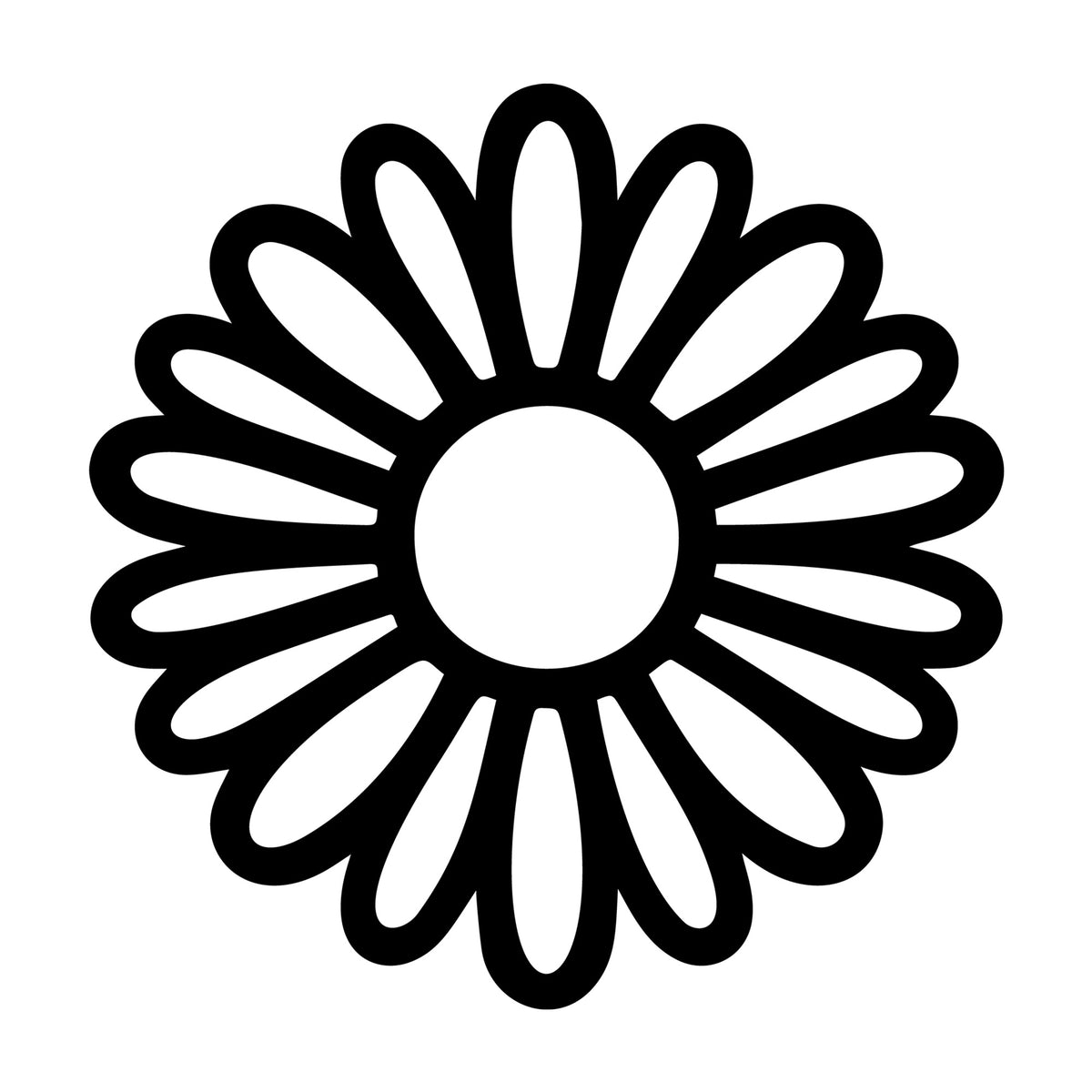 Daisy SVG design for Cricut, Silhouette, laser cutting, vinyl, sublimation, and craft projects.