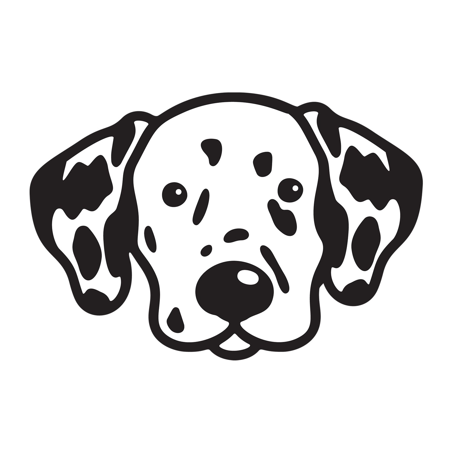 Dalmatian SVG dog design for Cricut, Silhouette, laser cutting, vinyl, sublimation, and pet craft projects.
