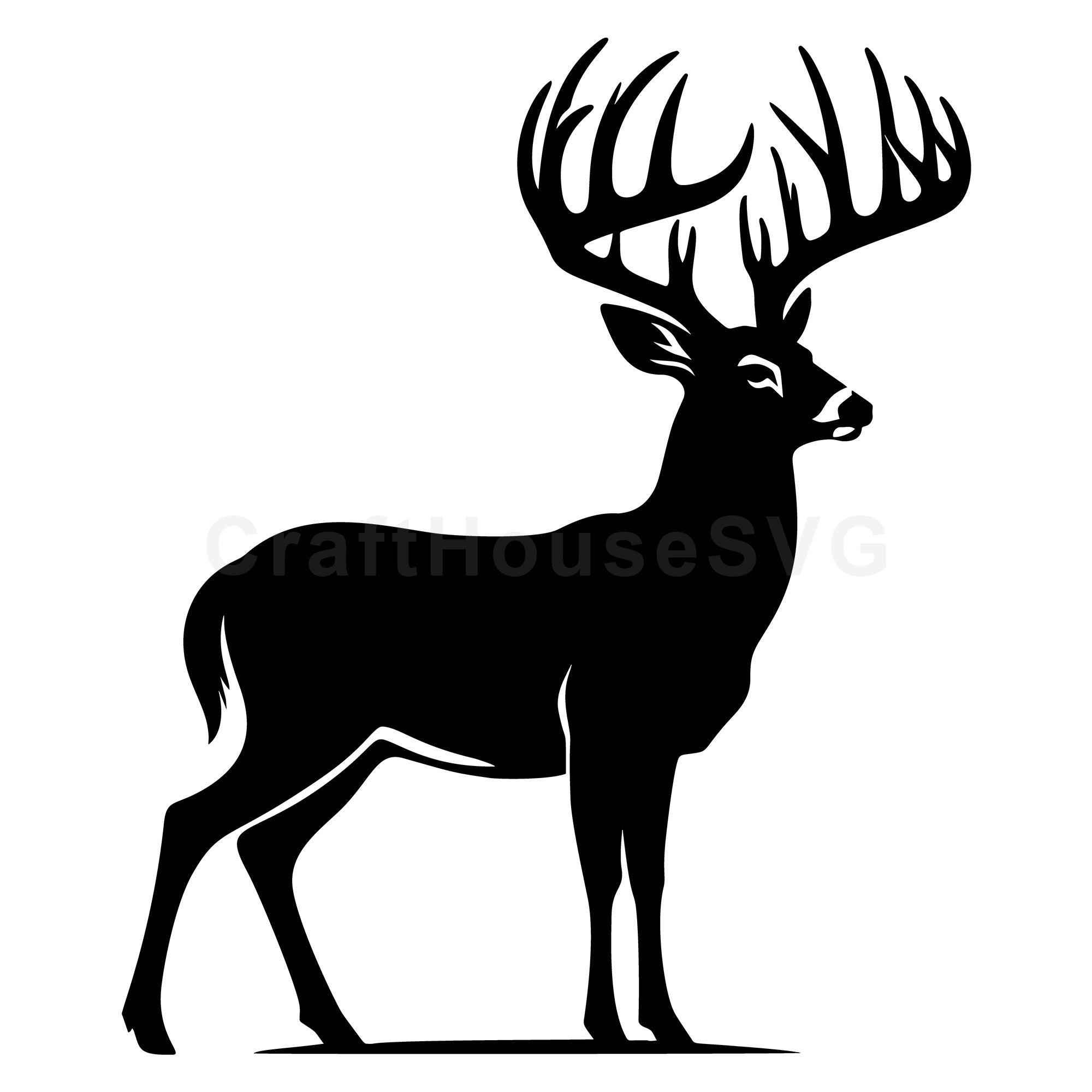 Grand Stag Silhouette SVG
