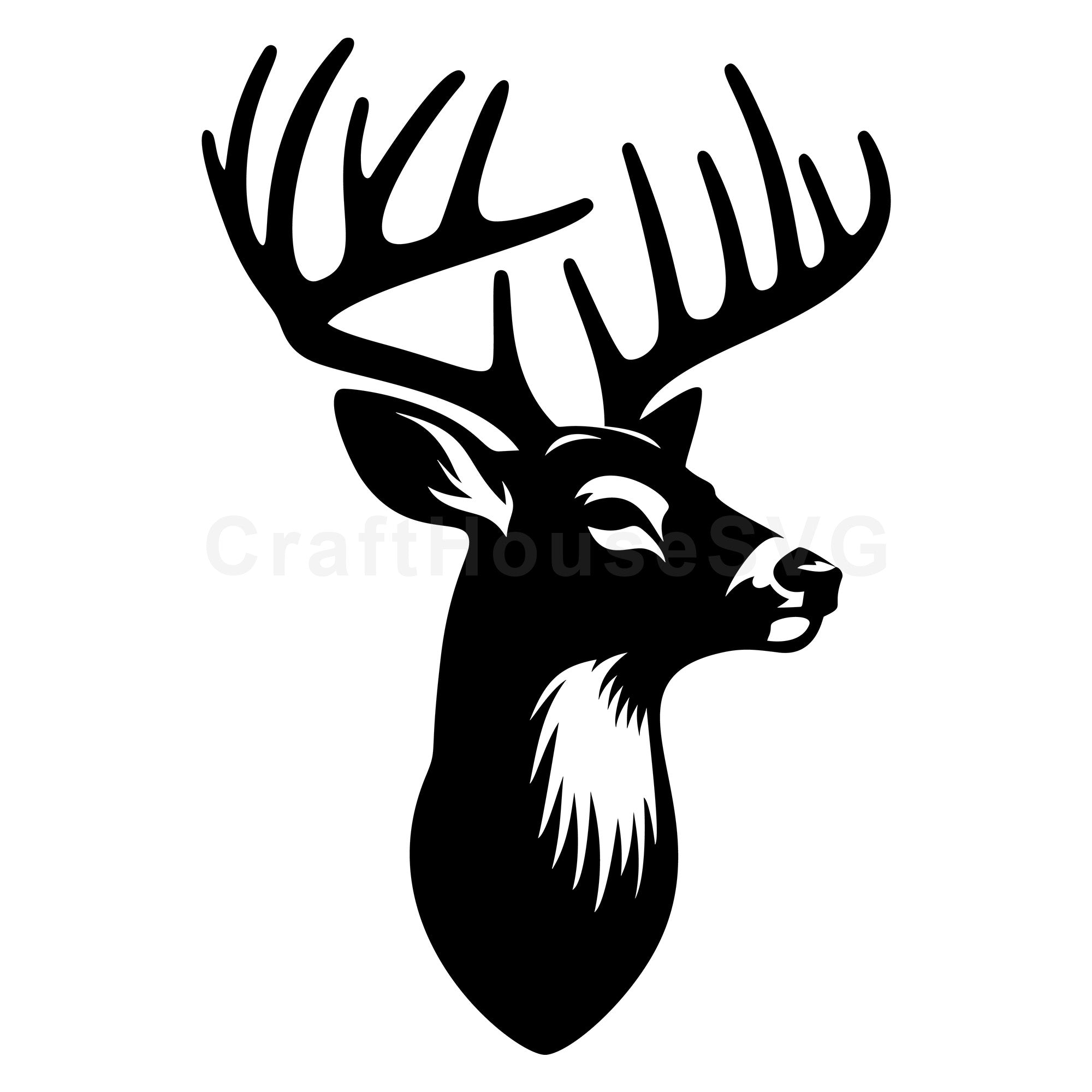 Elegant Deer Side SVG