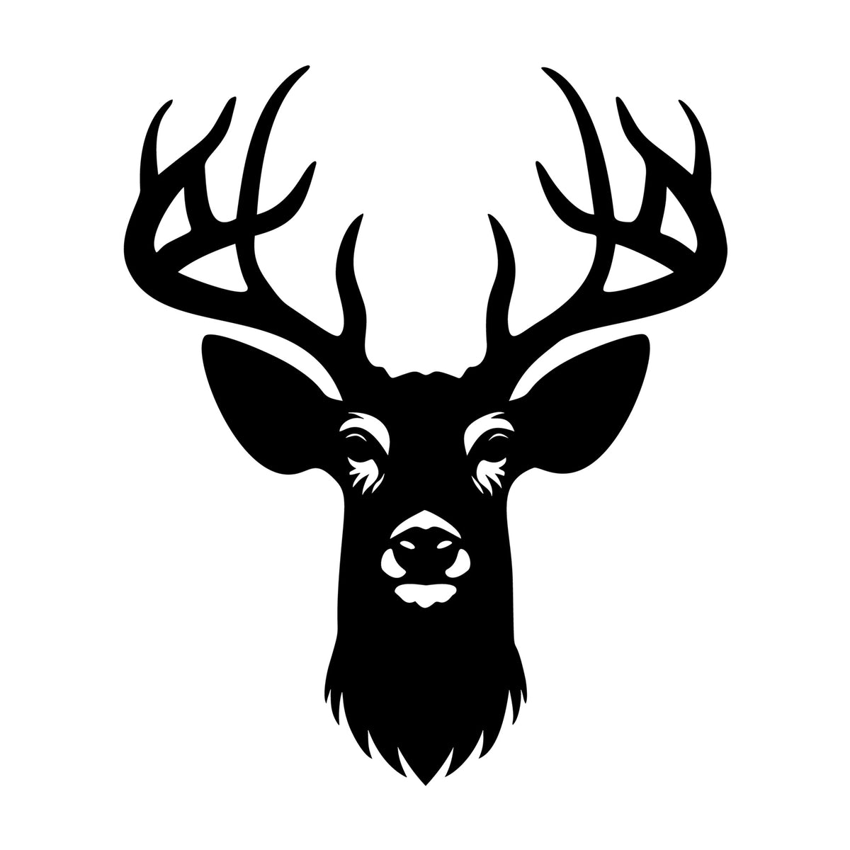 Deer SVG design for Cricut, Silhouette, laser cutting, vinyl, sublimation, and craft projects.
