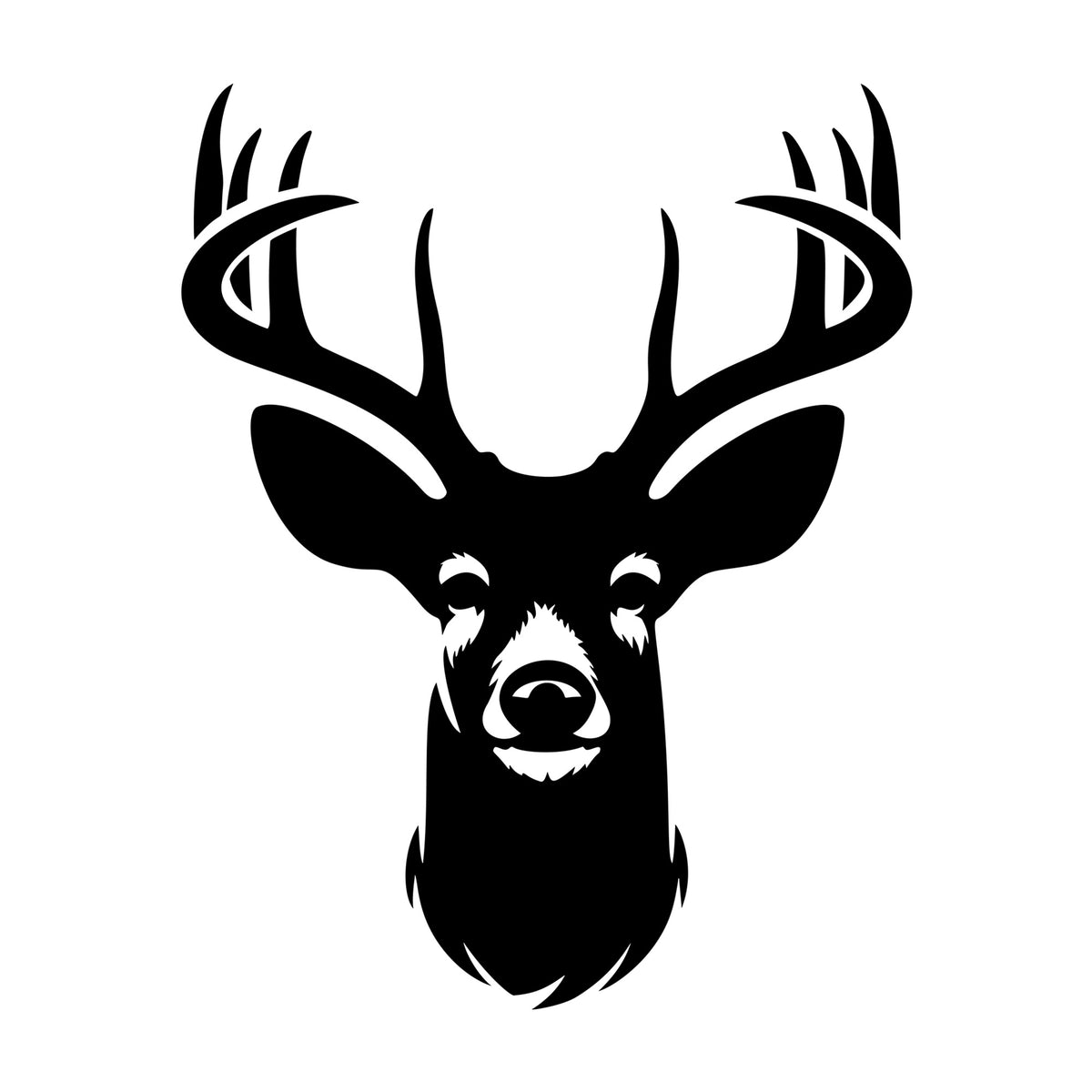 Deer SVG design for Cricut, Silhouette, laser cutting, vinyl, sublimation, and craft projects.